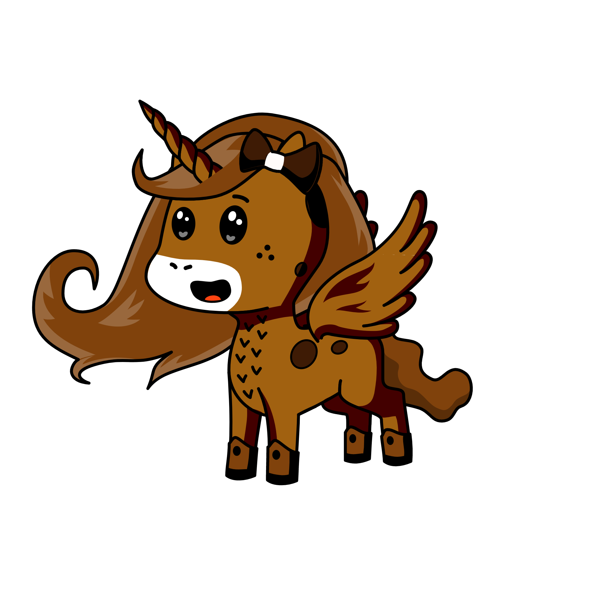 Lady Brown, the unicorn