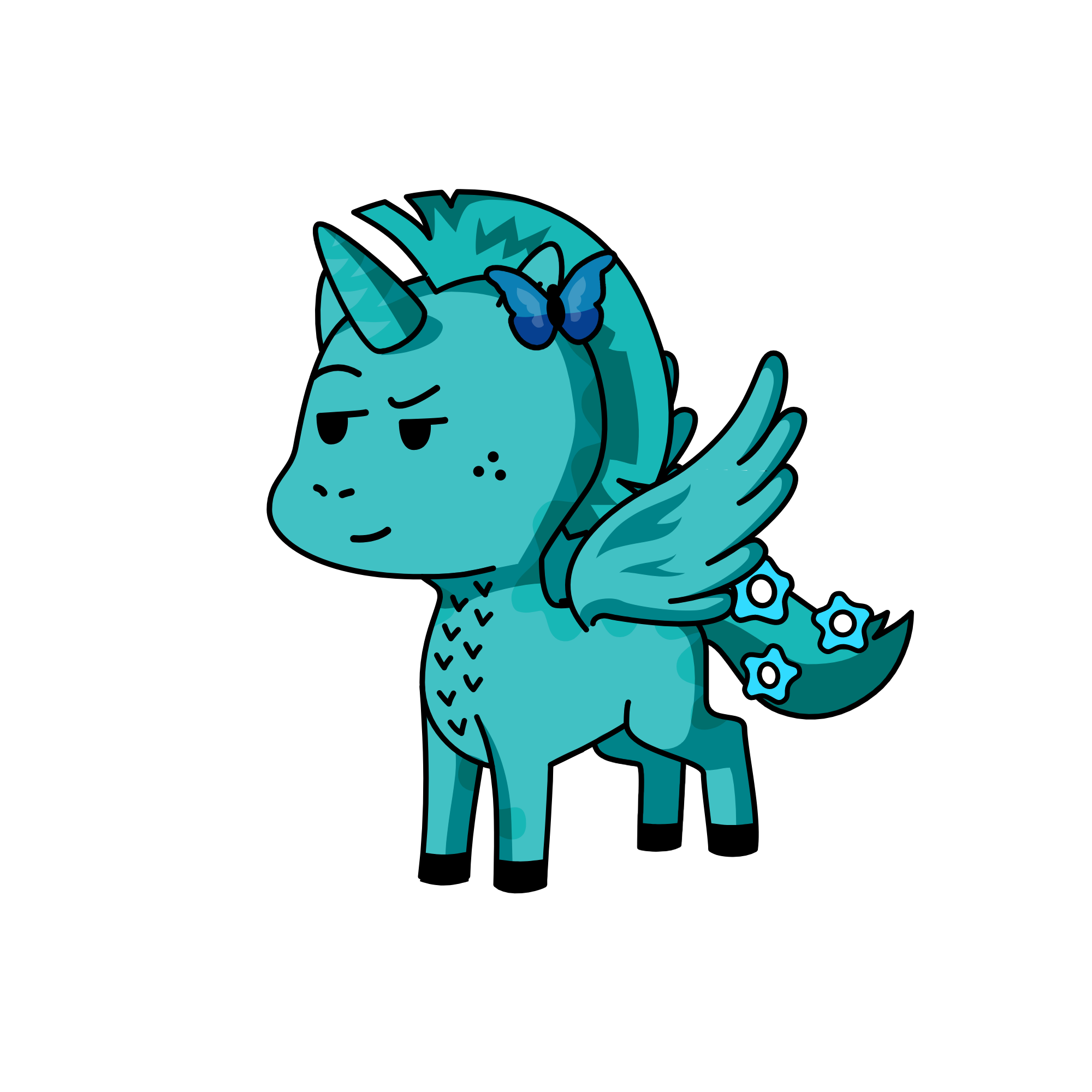 flower, the unicorn