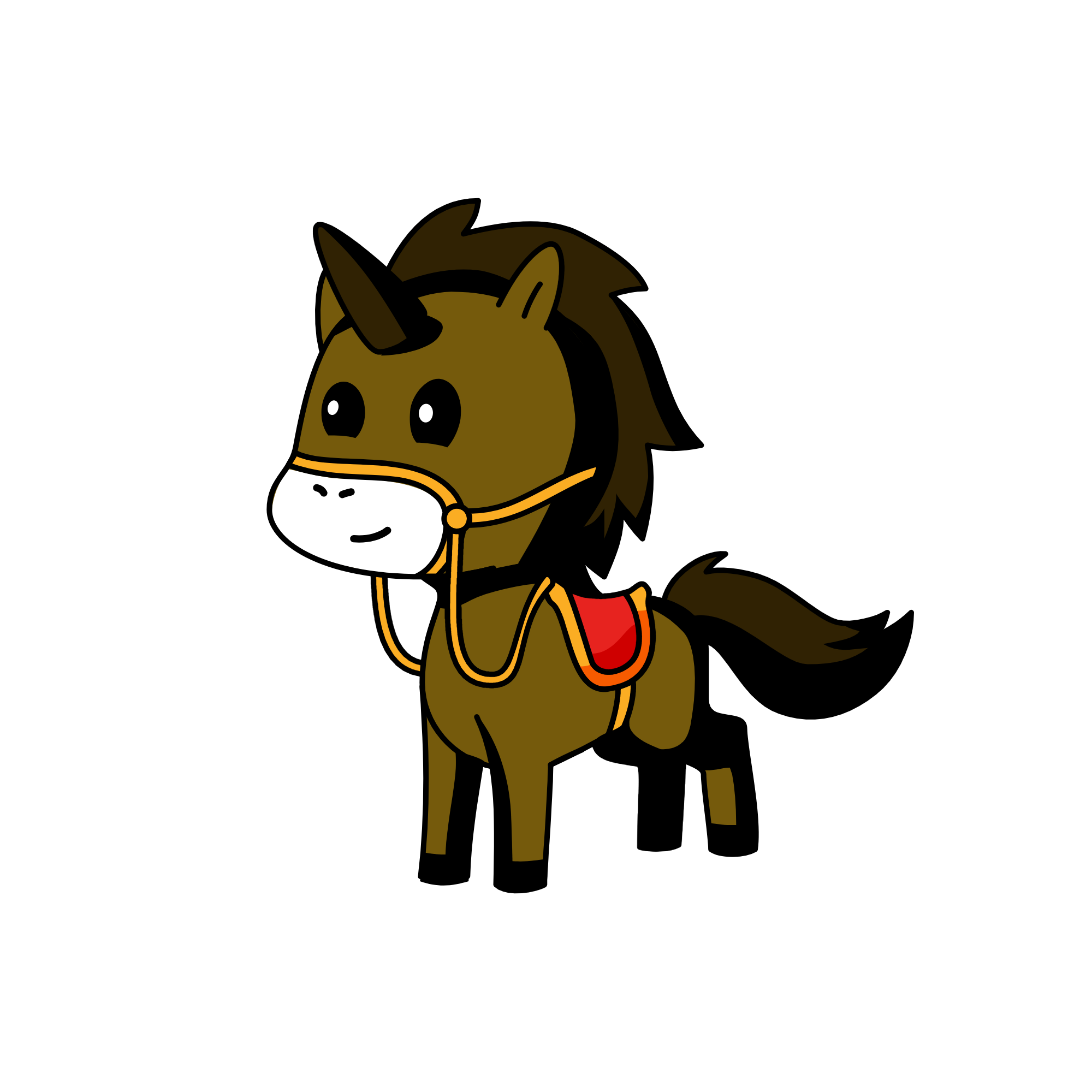 horse, the unicorn