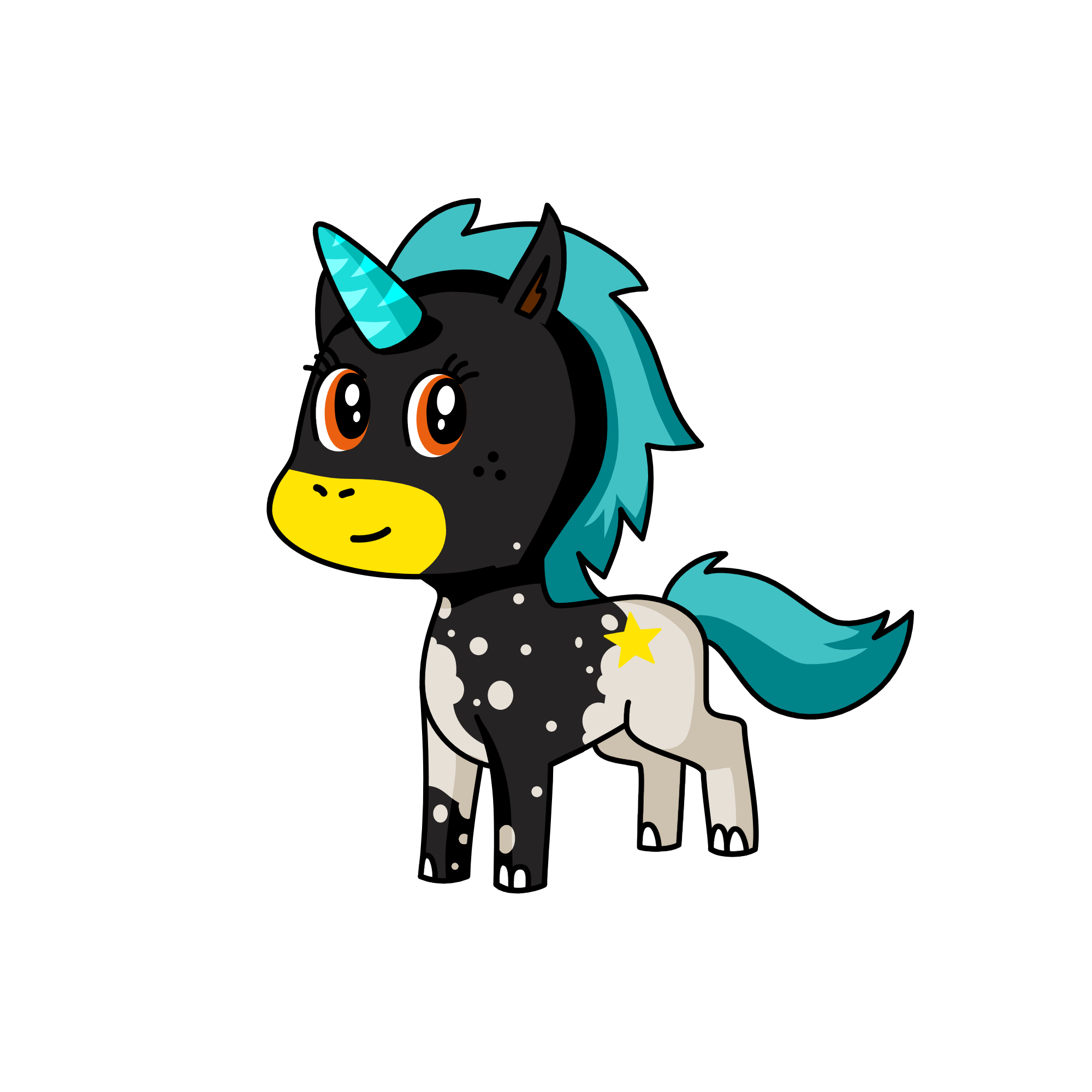 Moony, the unicorn