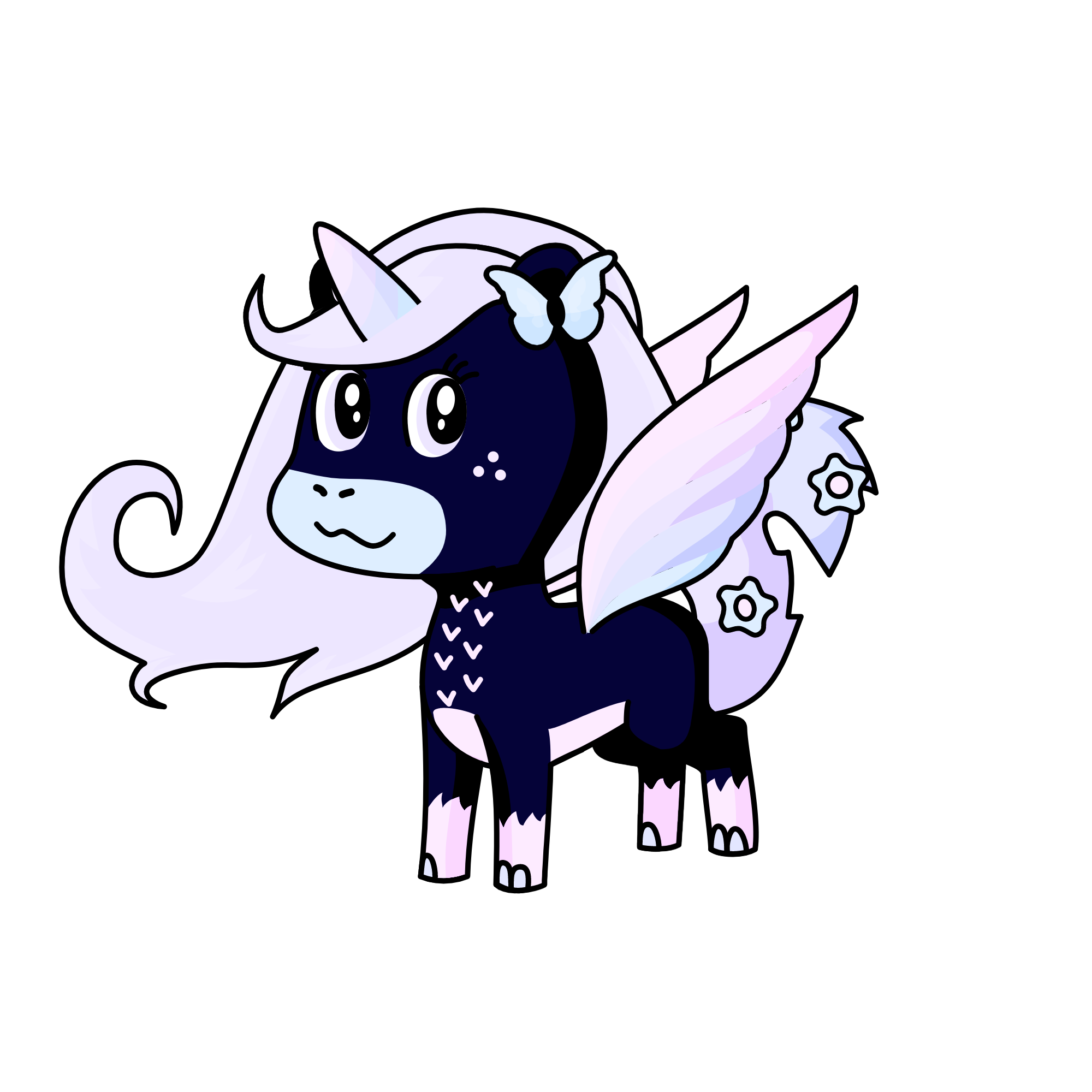 Night Faux Fox, the unicorn