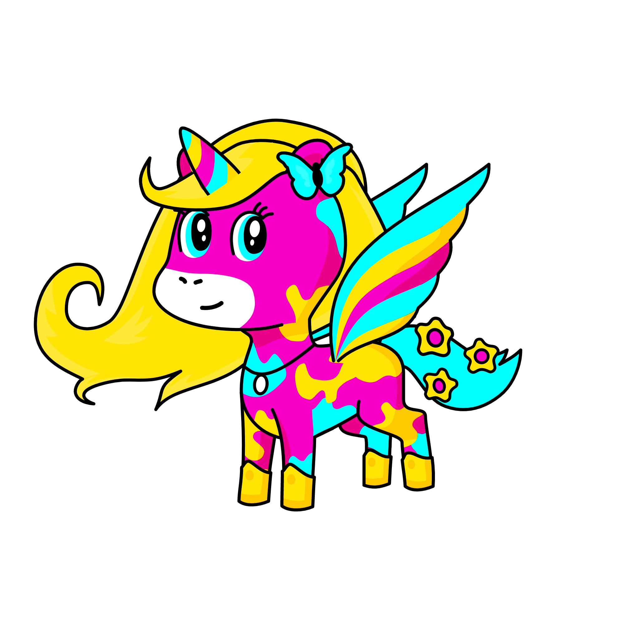 Easter, the unicorn