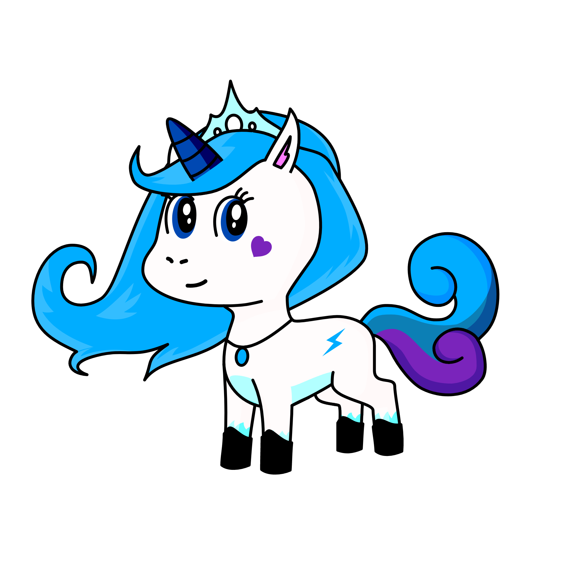 Snow Queen (Girls' Friend), the unicorn