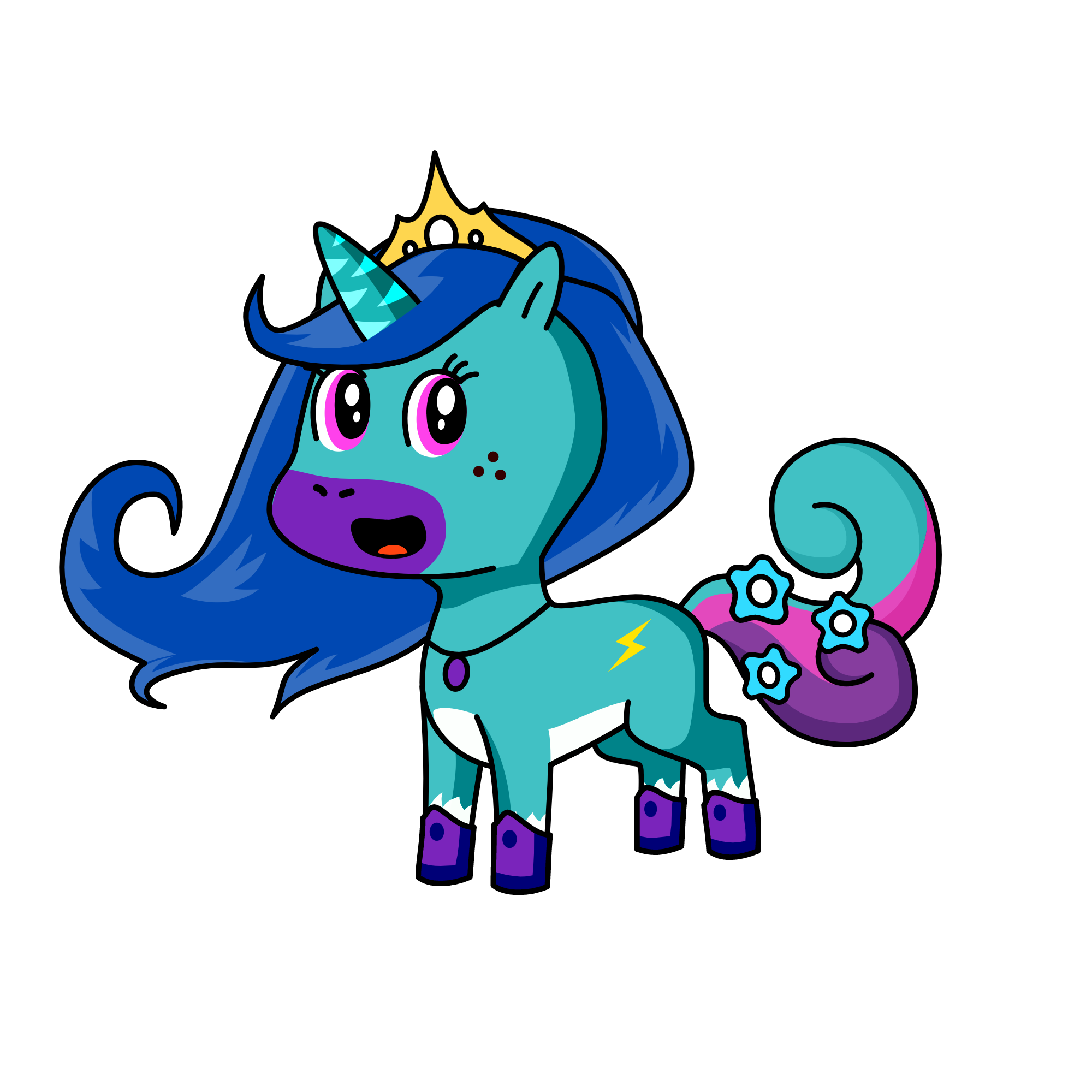 ICE QUEEN, the unicorn