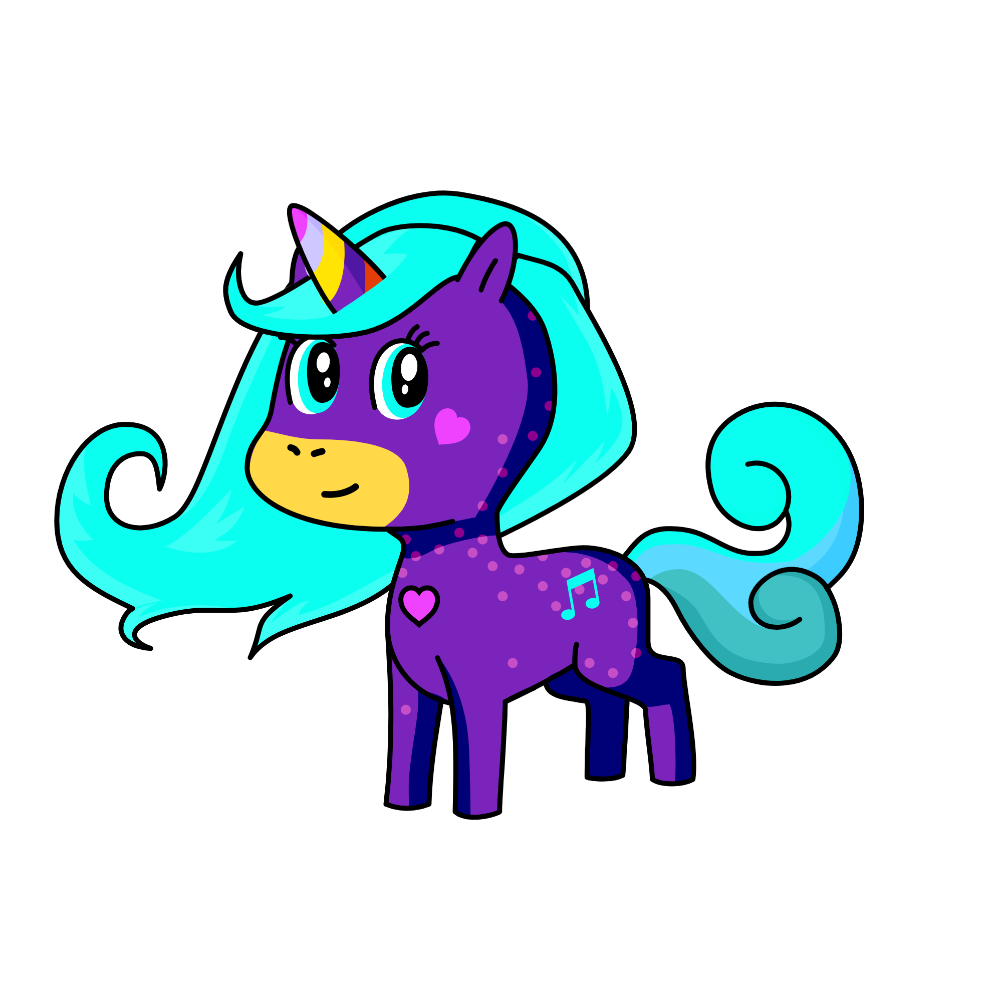 Gökkuşağı, the unicorn
