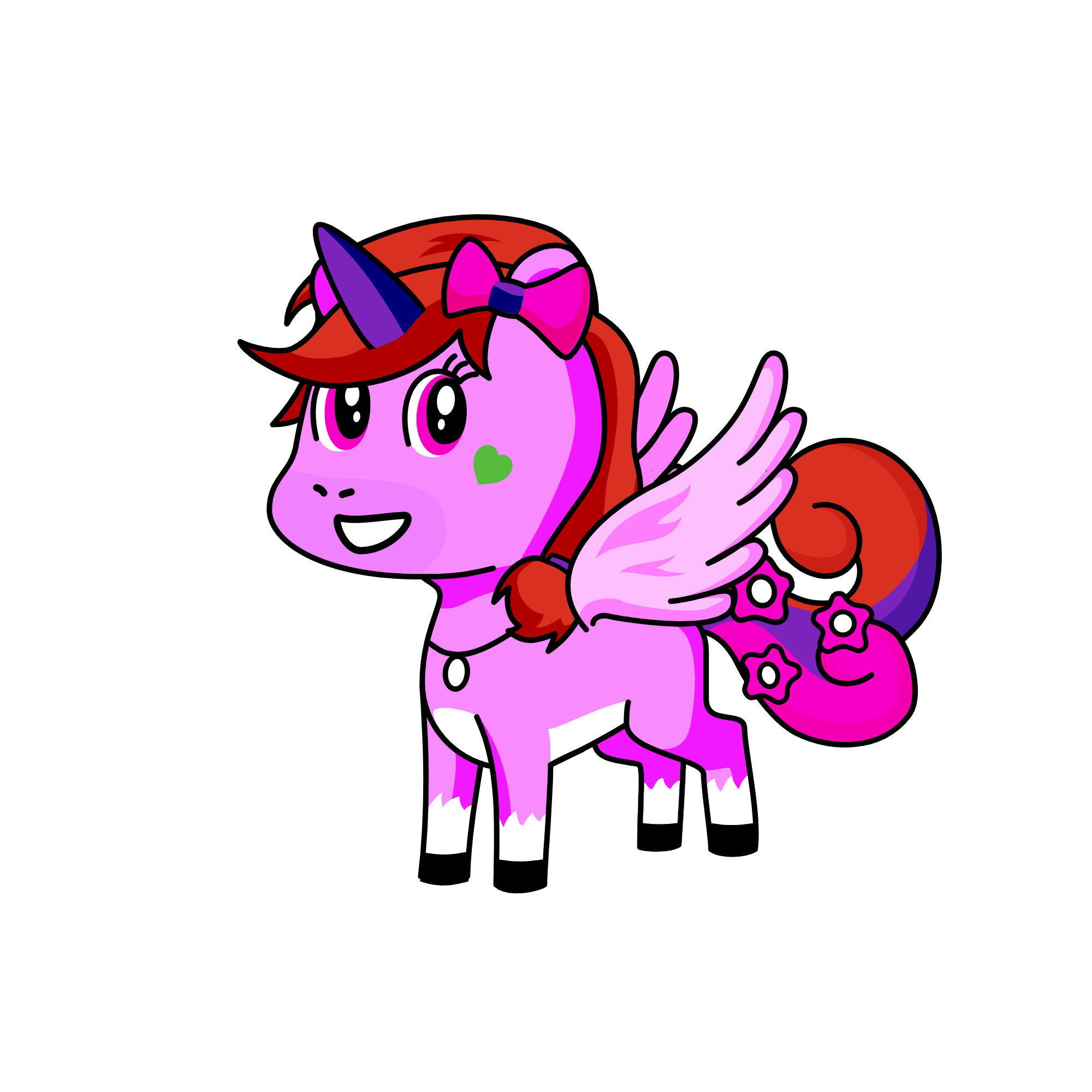 Pinky, the unicorn