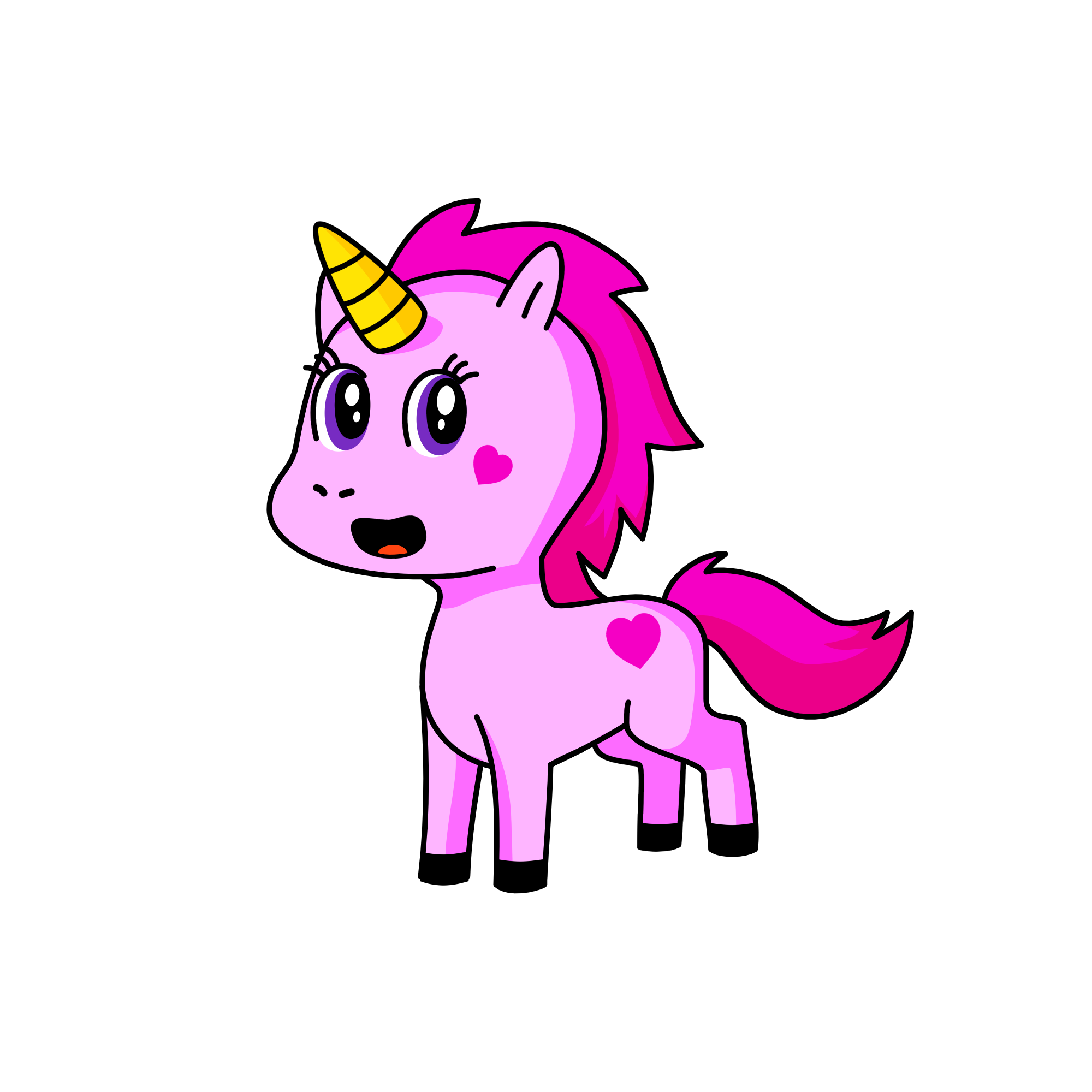 Cupcake, the unicorn