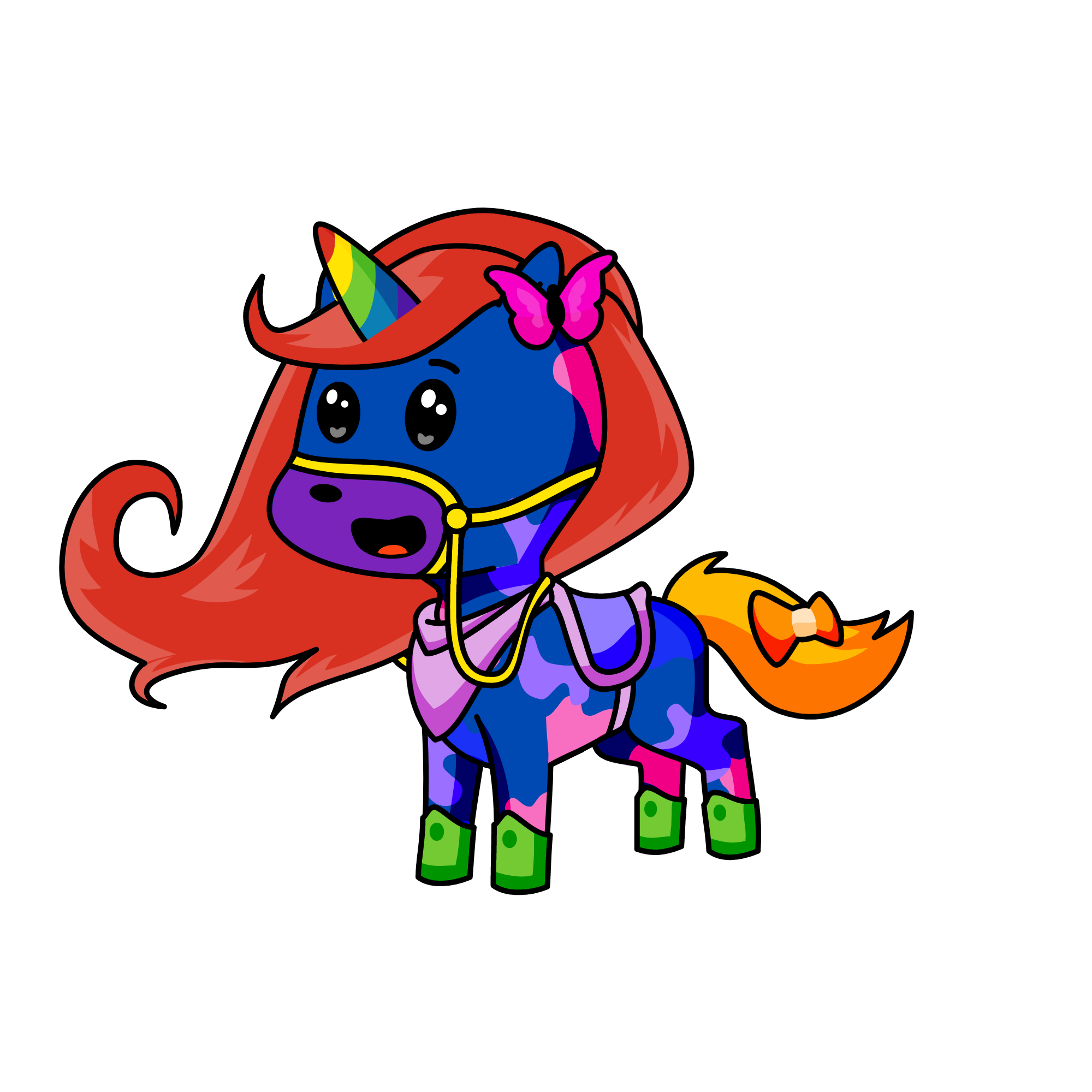 Rainbow, the unicorn