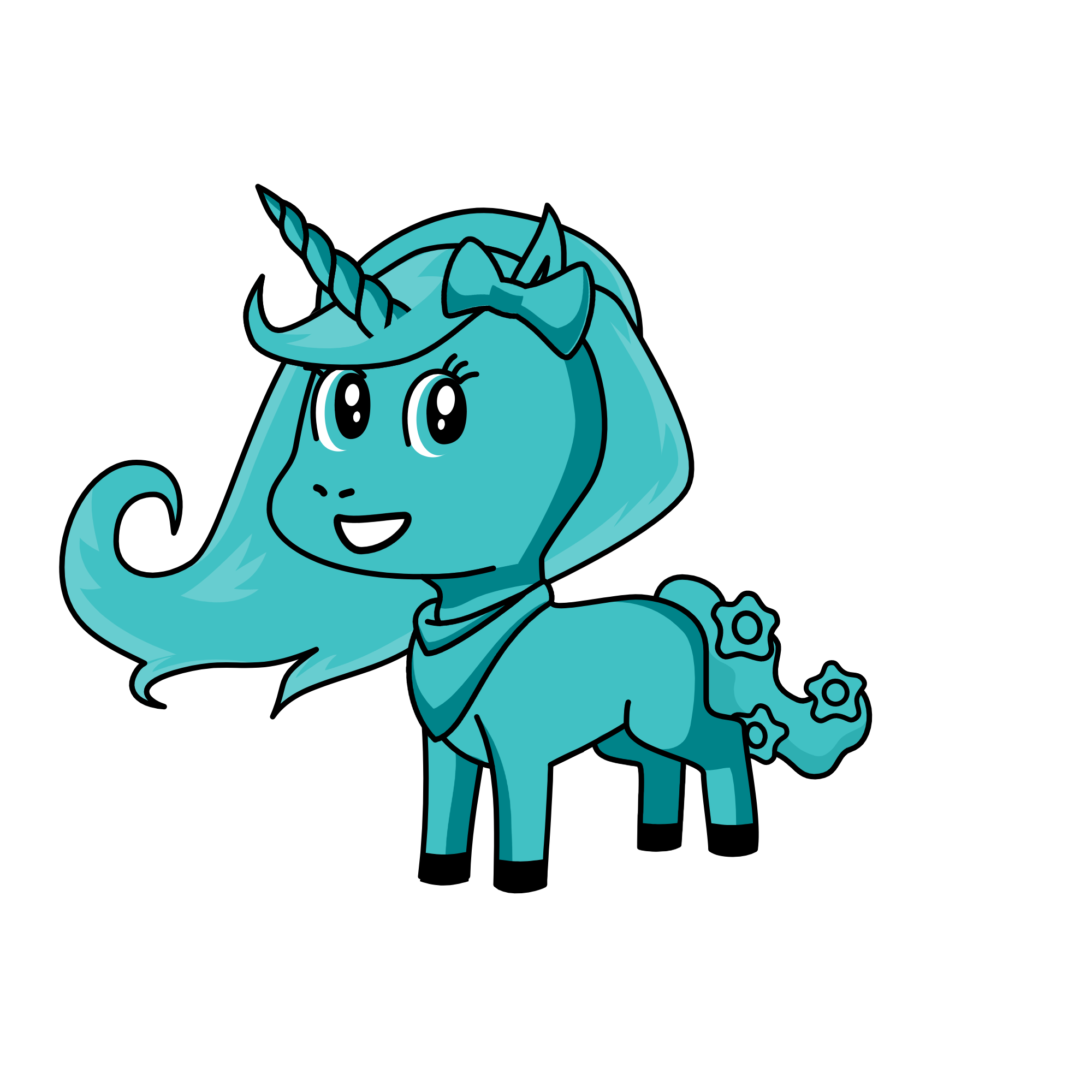 Blu, the unicorn