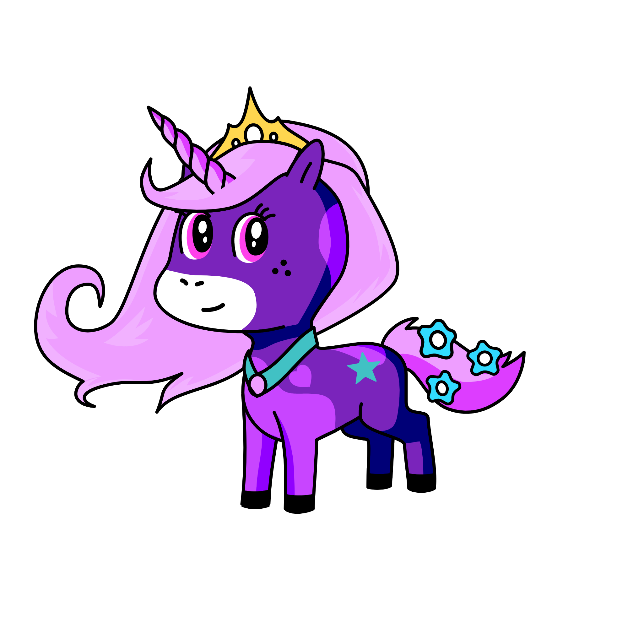 Poison mushroom, the unicorn