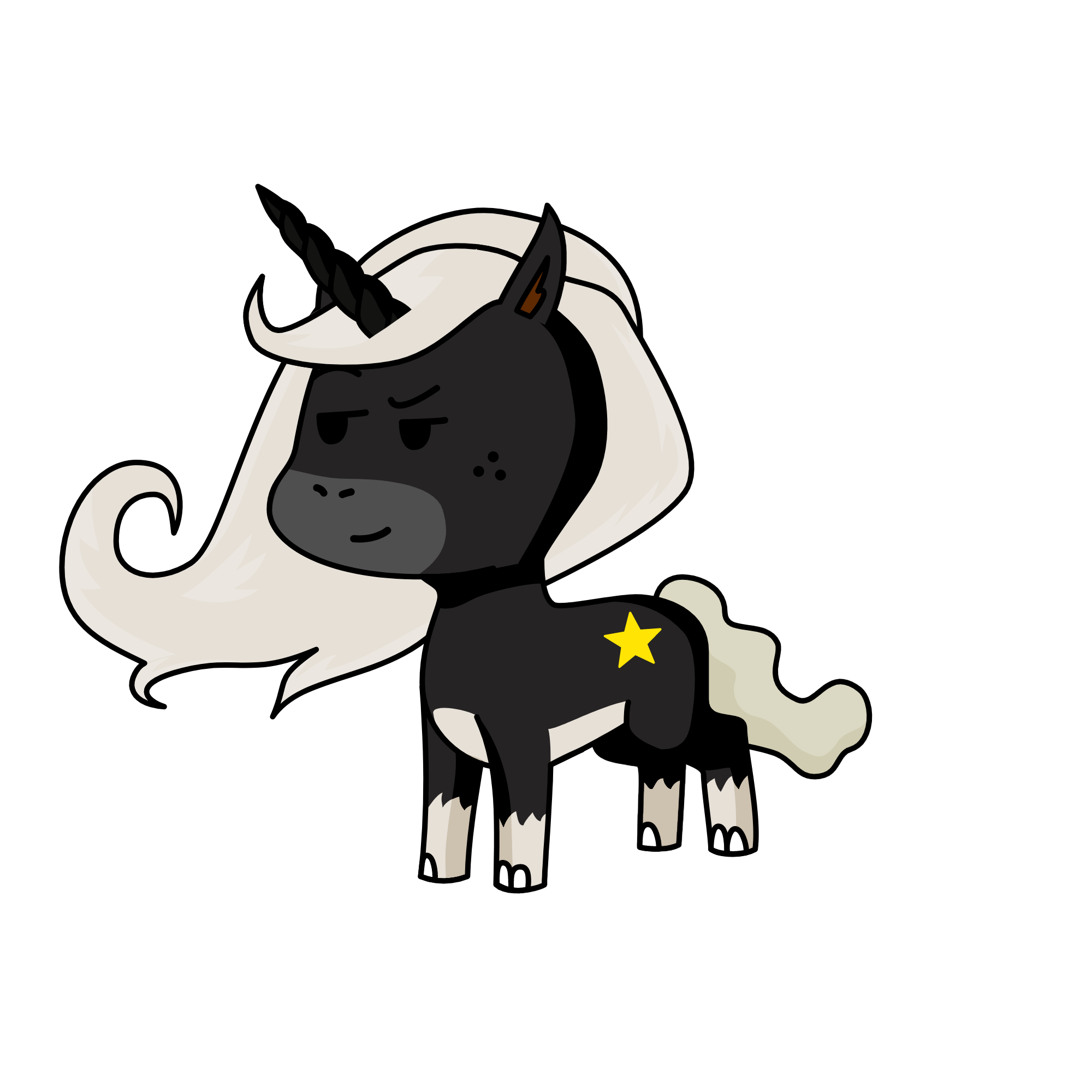 Shadow Night, the unicorn