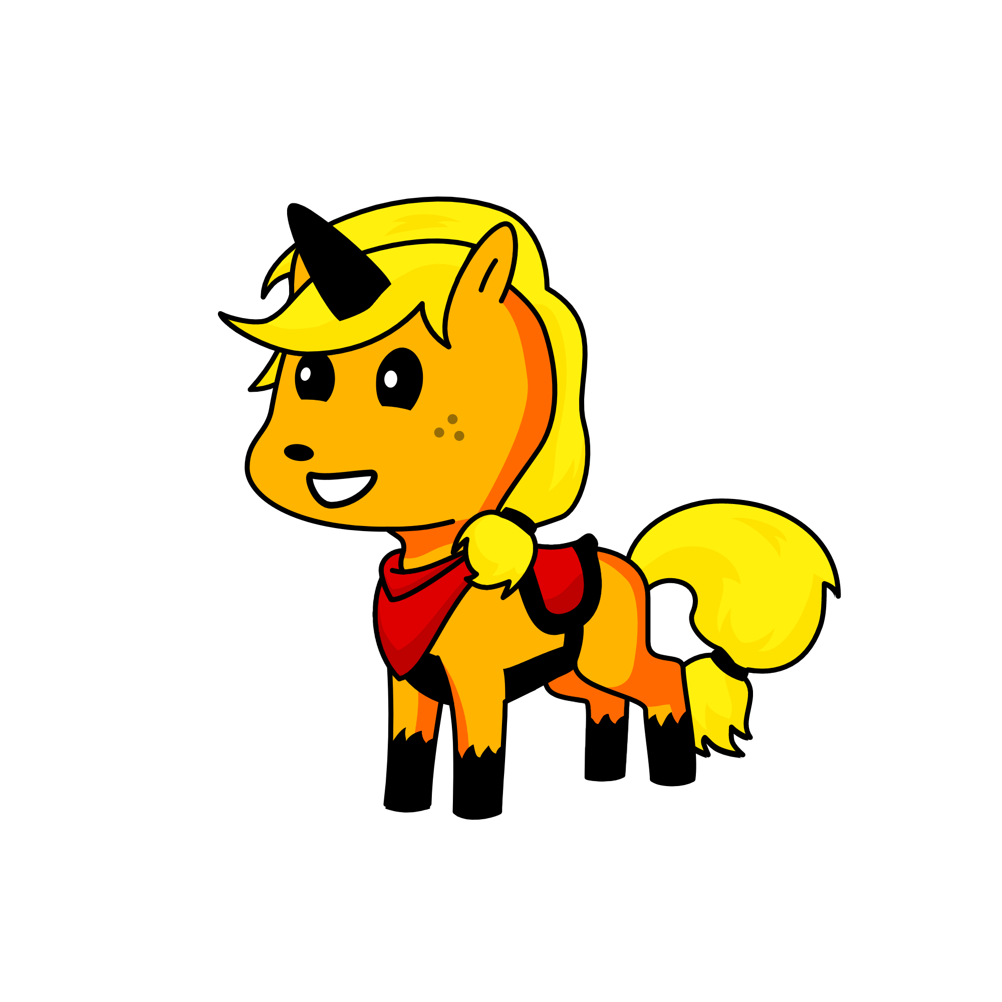 Foxine, the unicorn