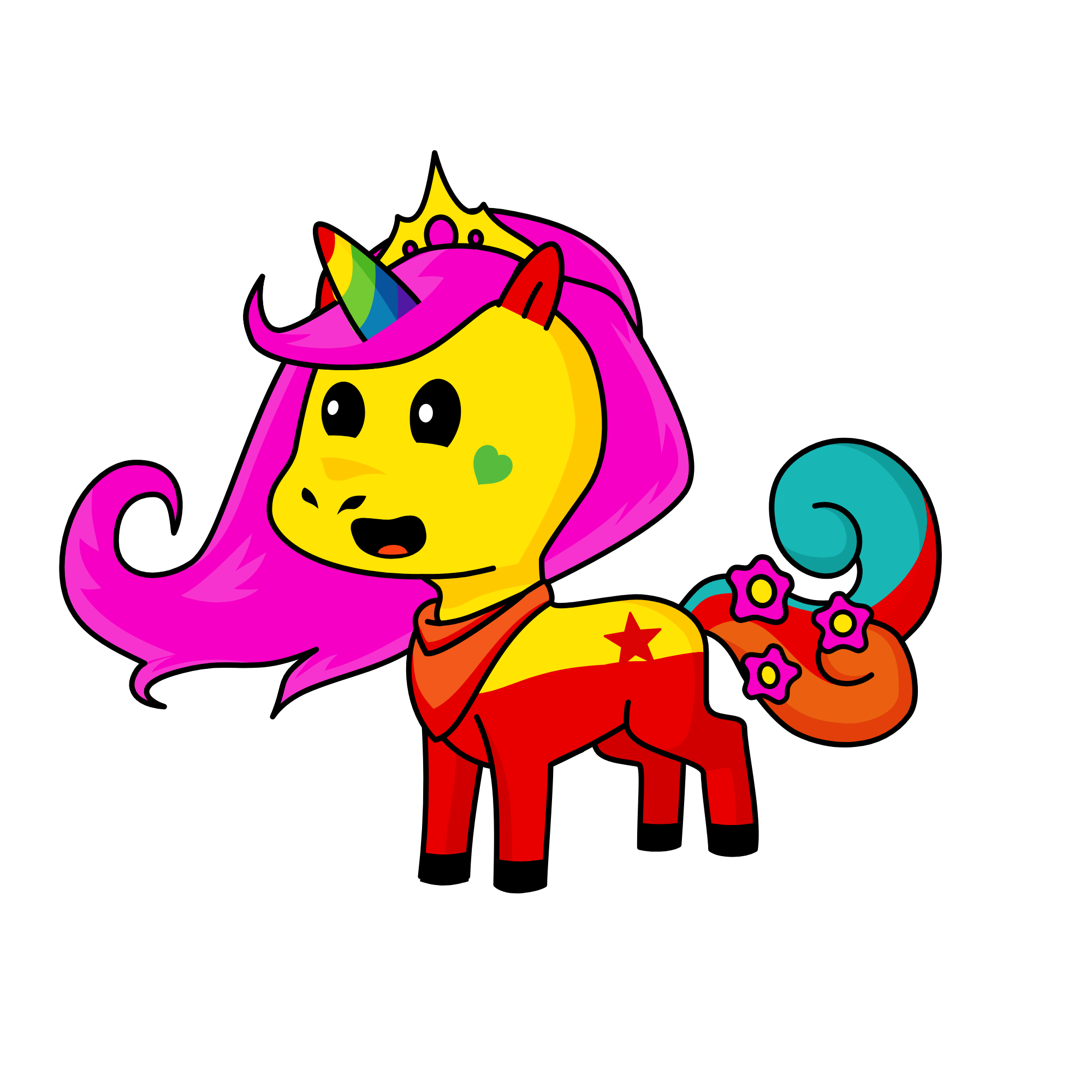 Strawberry, the unicorn