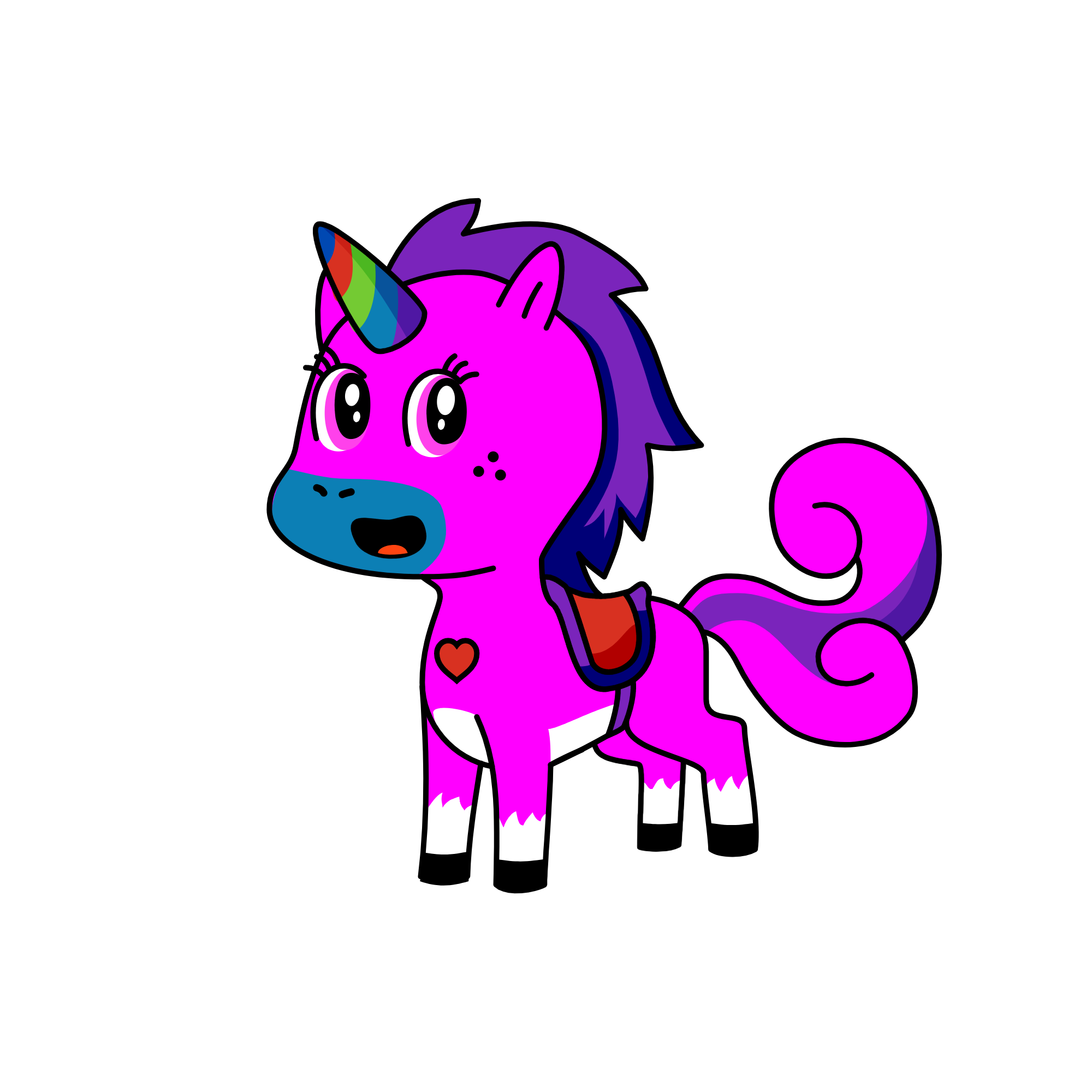 قطرة, the unicorn
