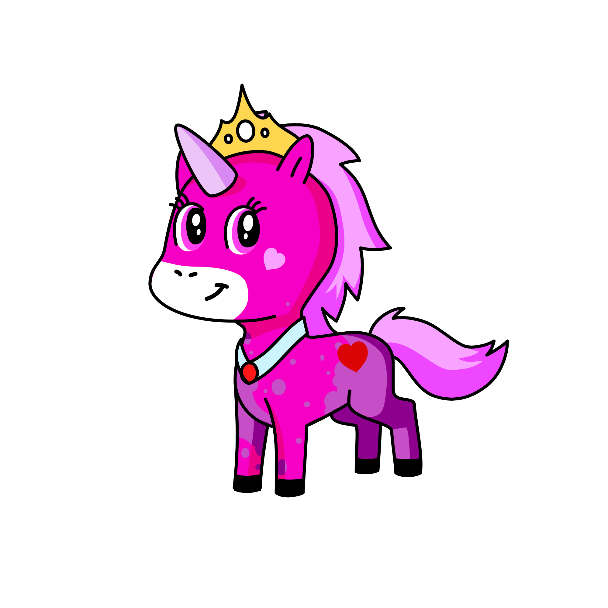 pink, the unicorn