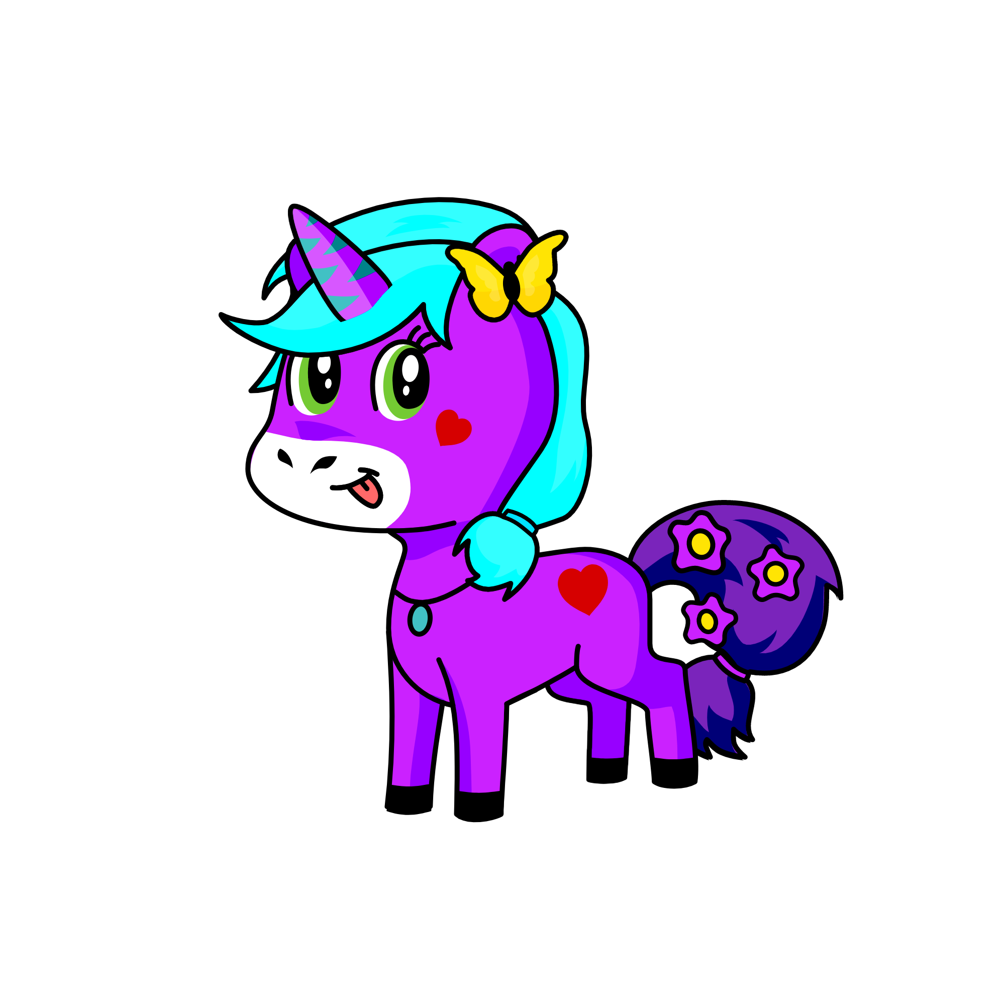 violet, the unicorn
