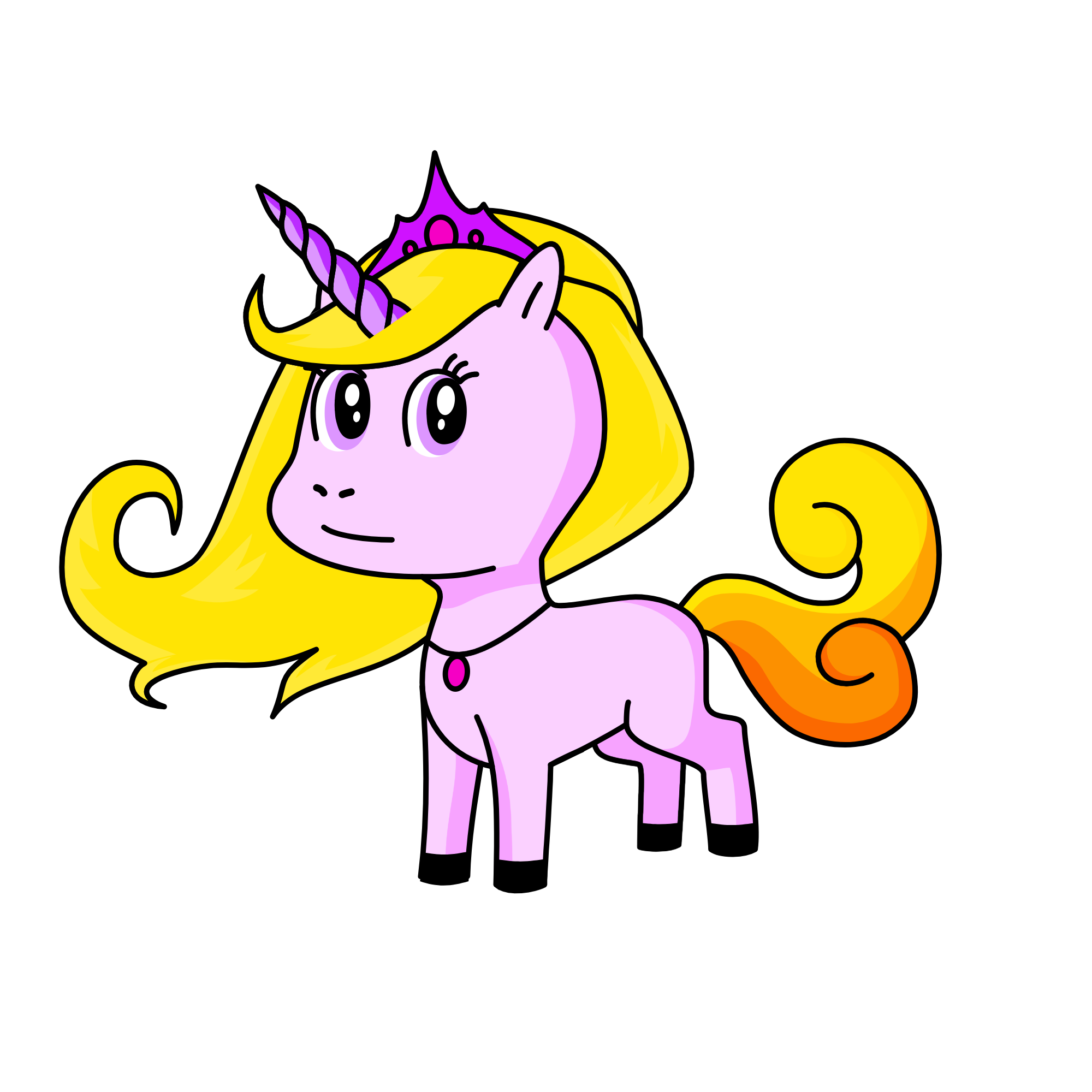 Lavender, the unicorn