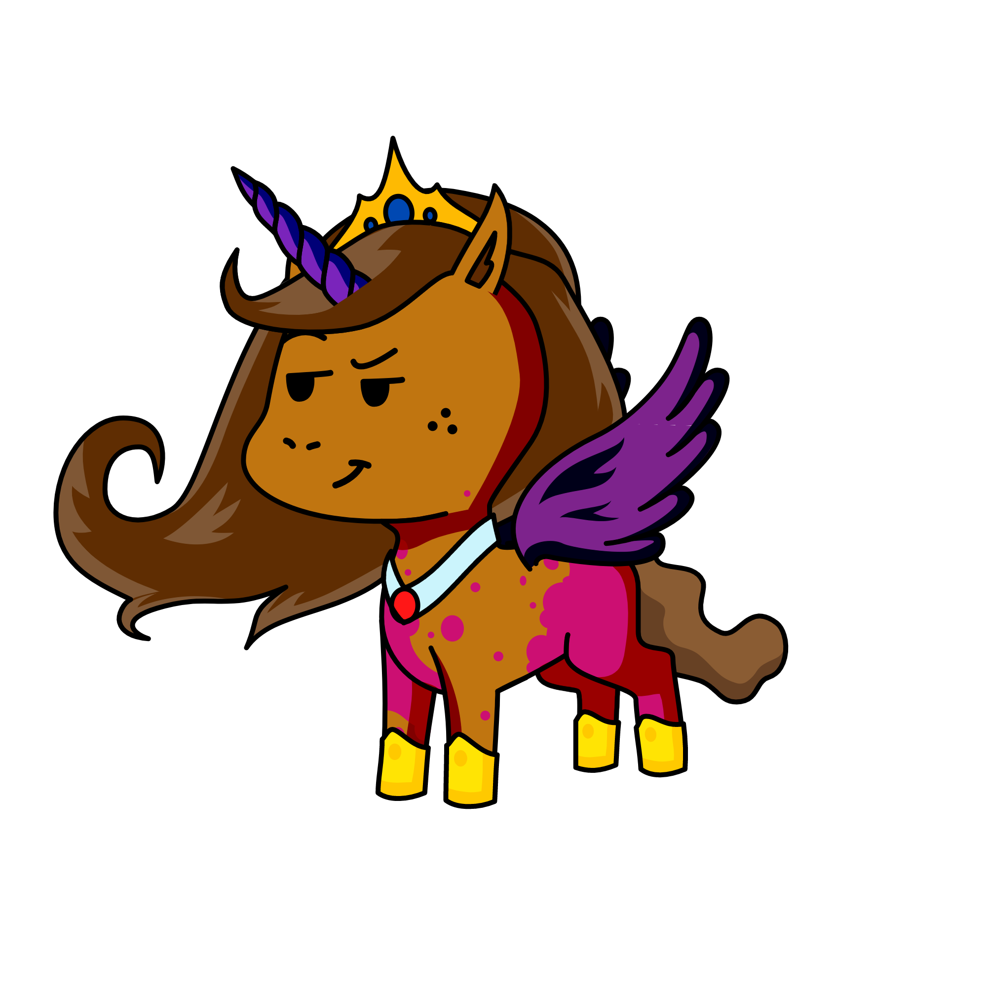 Princess MoonShadow, the unicorn