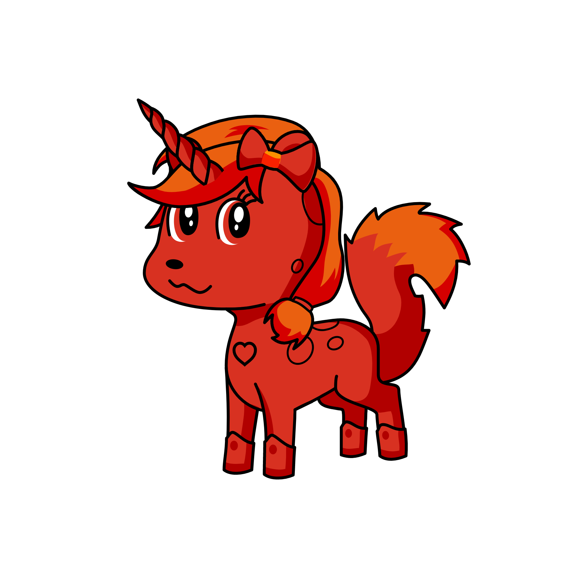 red princess, the unicorn