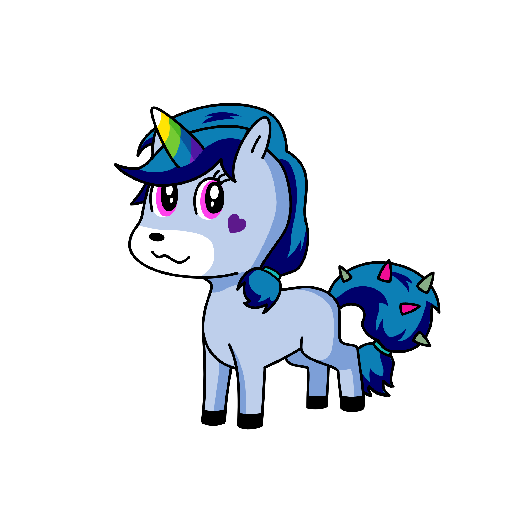 Athena the rockstar, the unicorn
