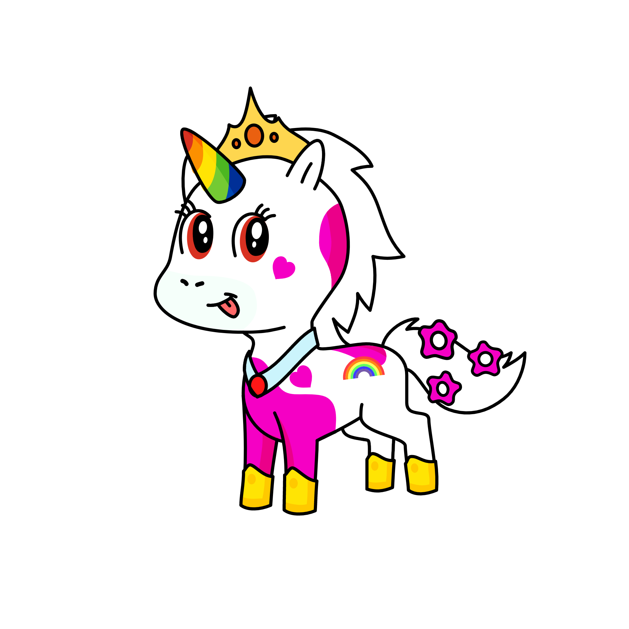 snowy, the unicorn