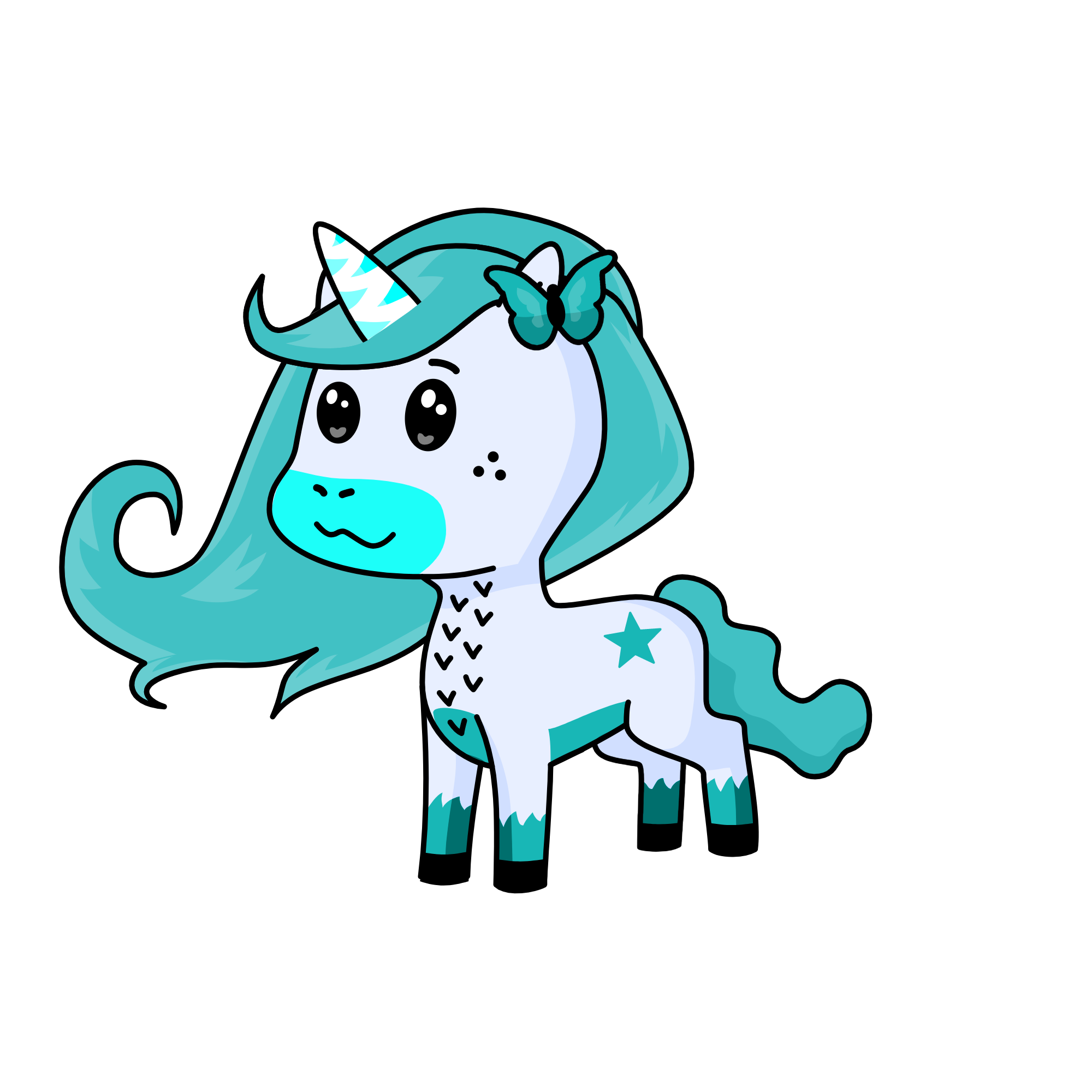 Sky, the unicorn