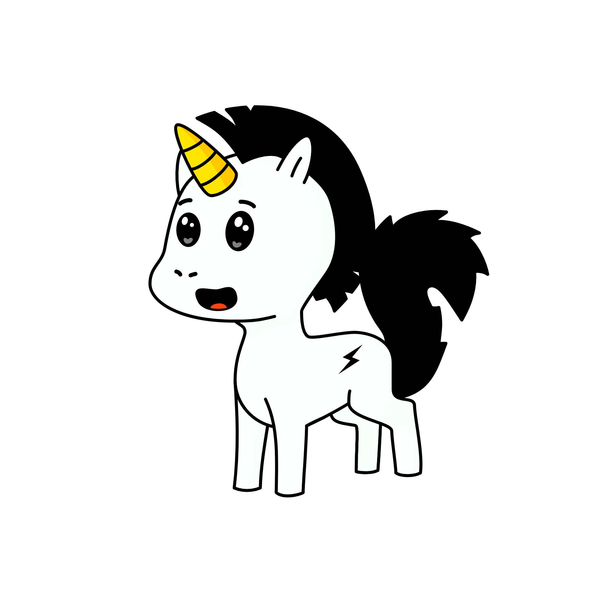 blacky, the unicorn