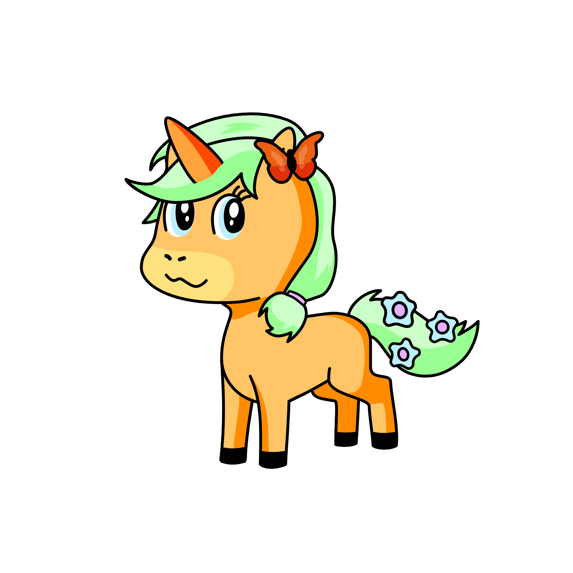 flower, the unicorn