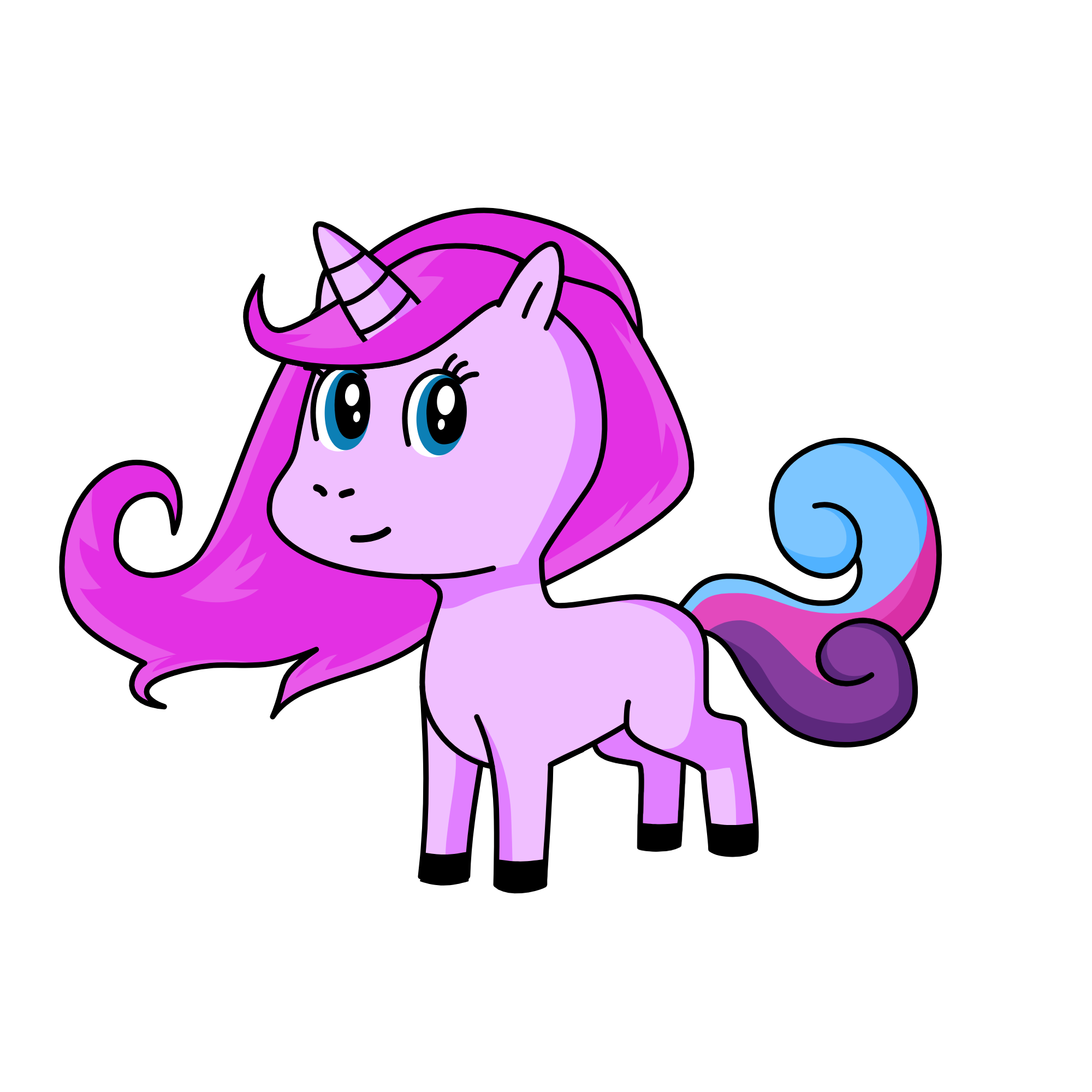 Flutter Heart, the unicorn