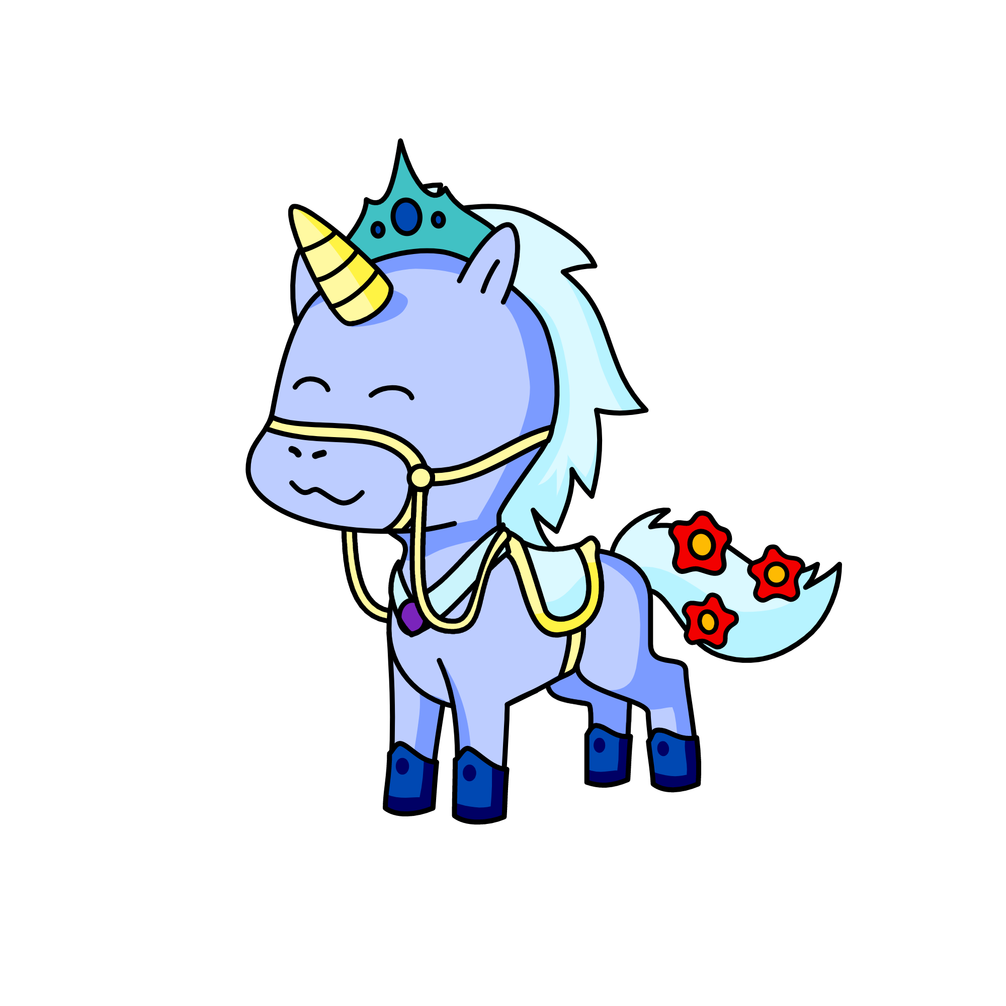 snowy, the unicorn