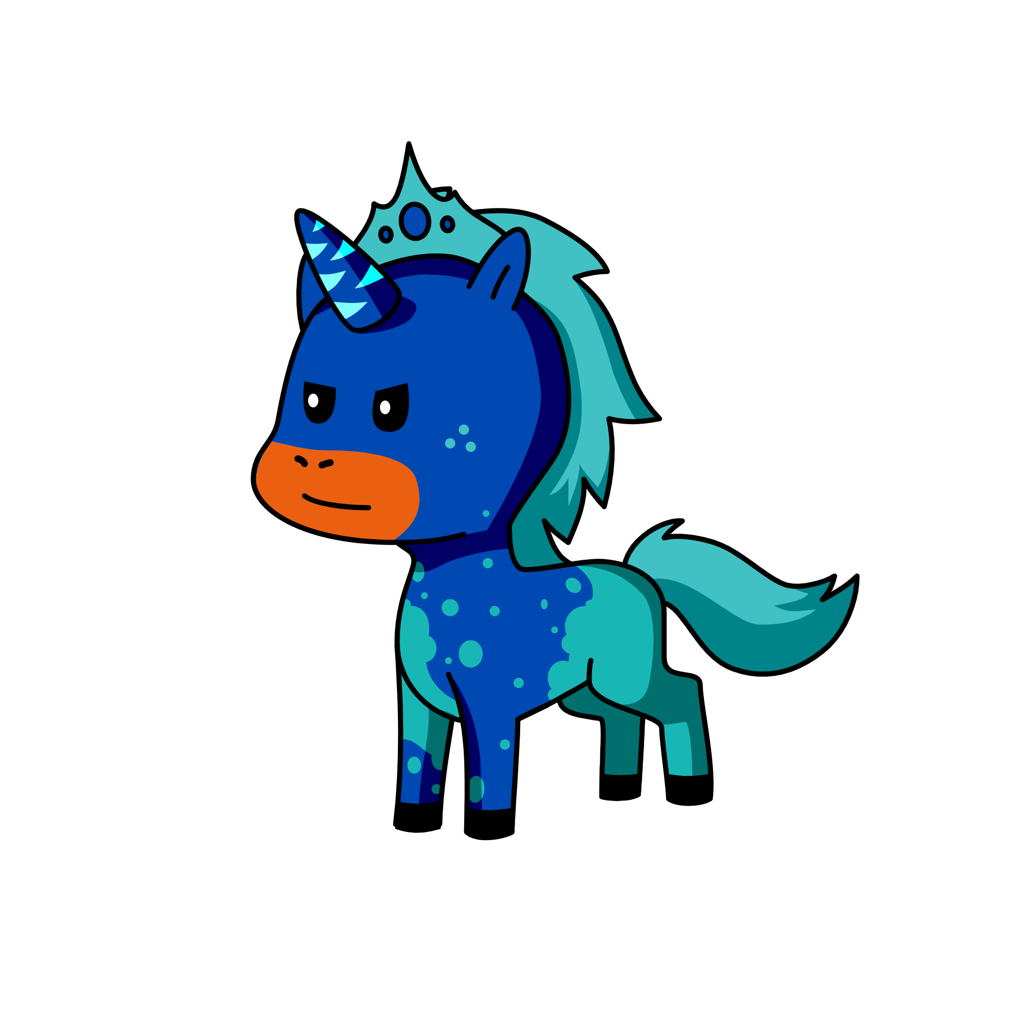 King of ice, the unicorn