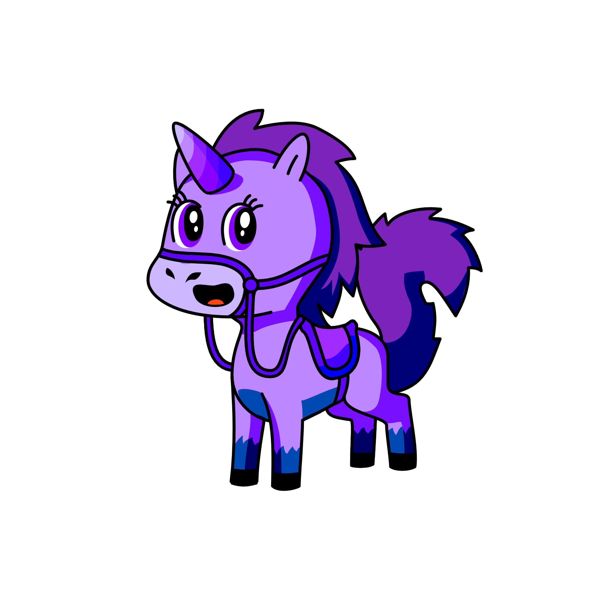 Blueberry Struzel, the unicorn