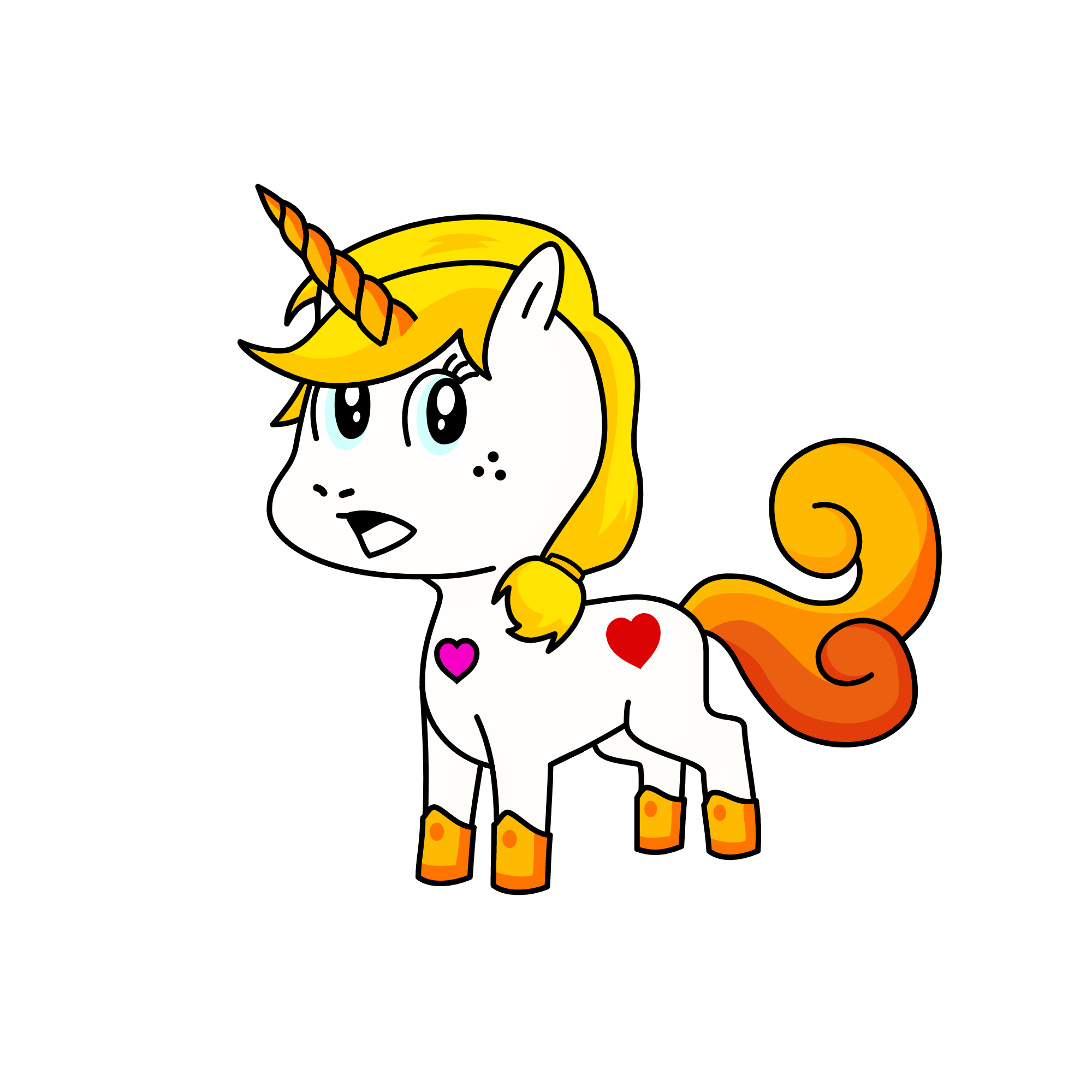 Shocked Brightness, the unicorn