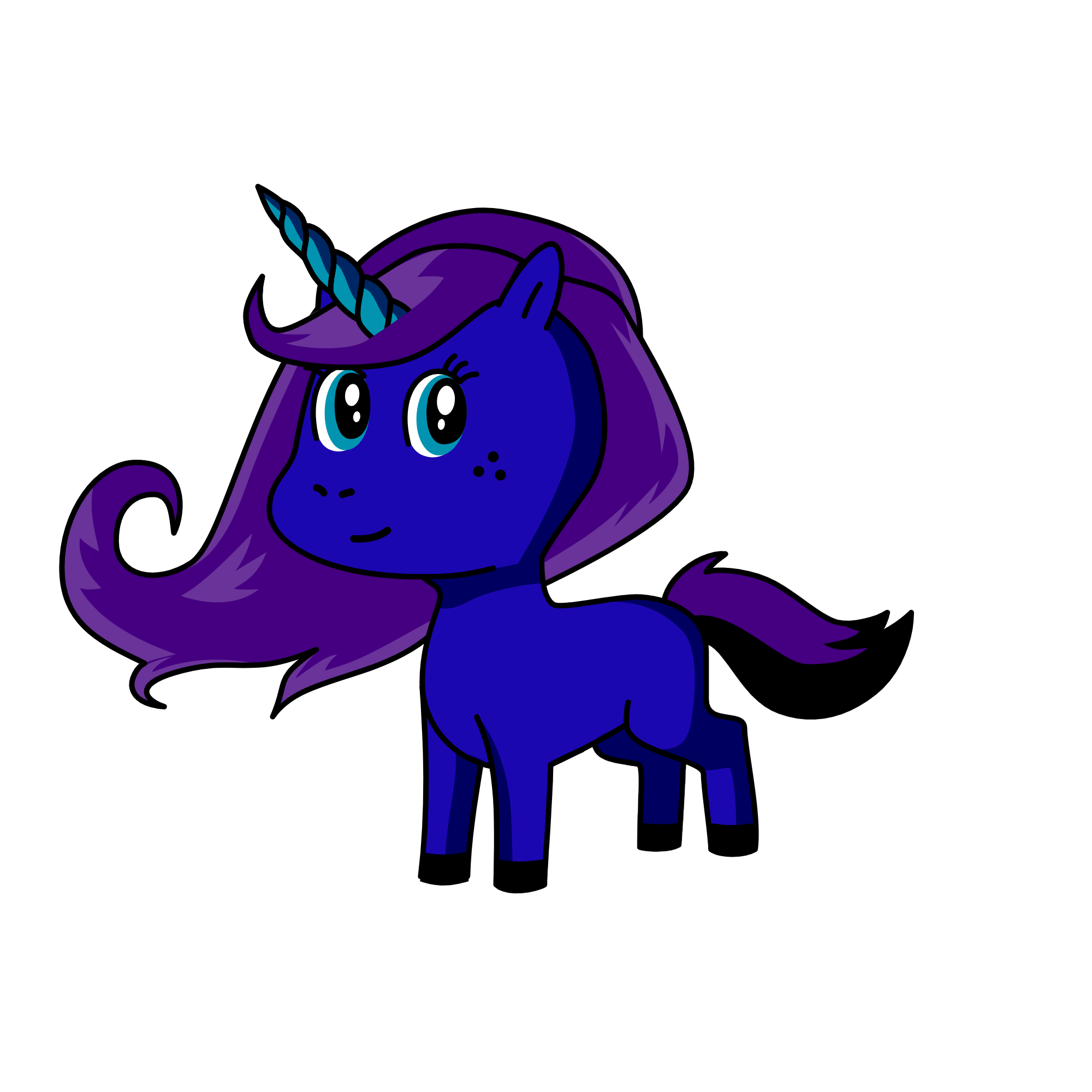 Midnight, the unicorn