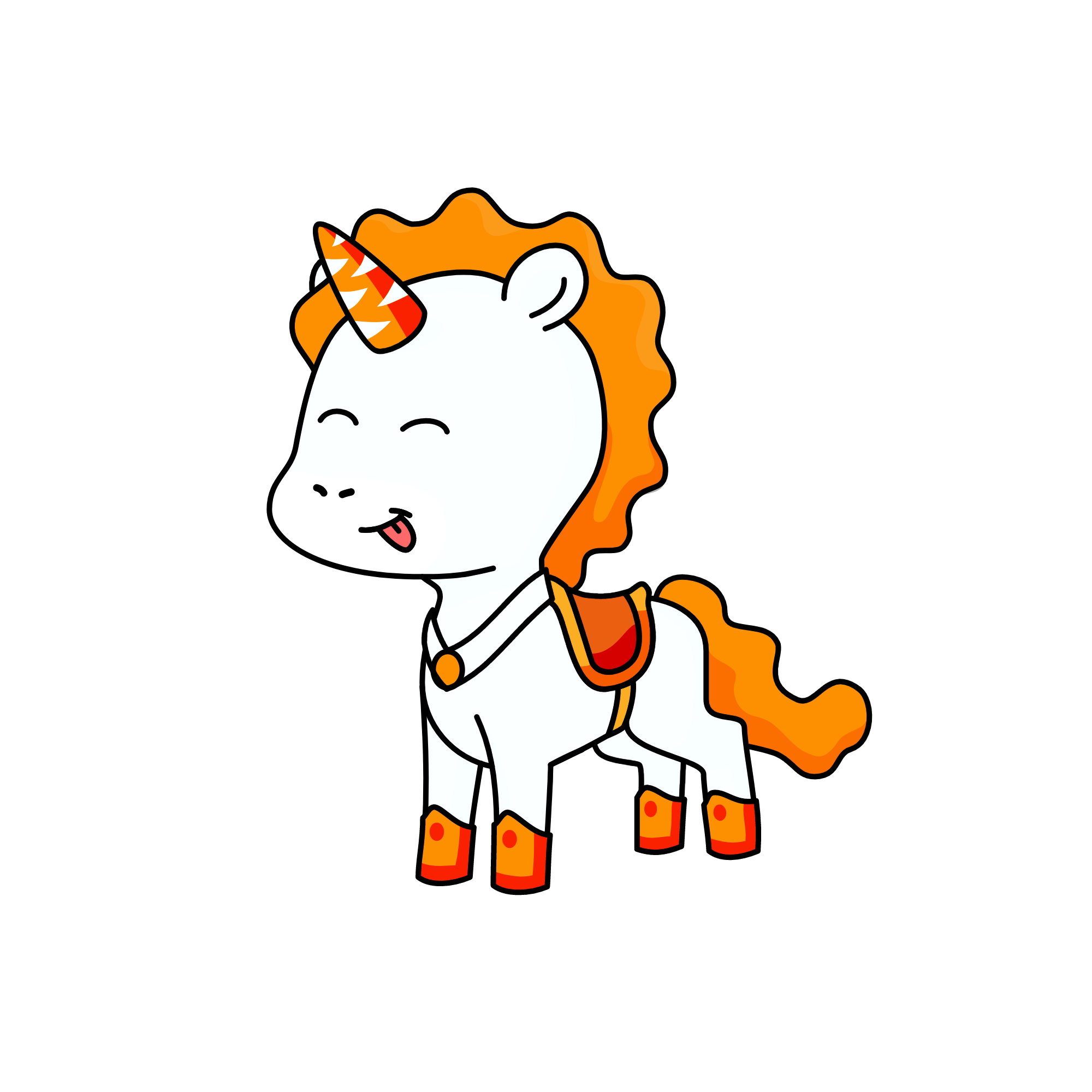 Orangey of the Royal Unicorn Colour Guard , the unicorn