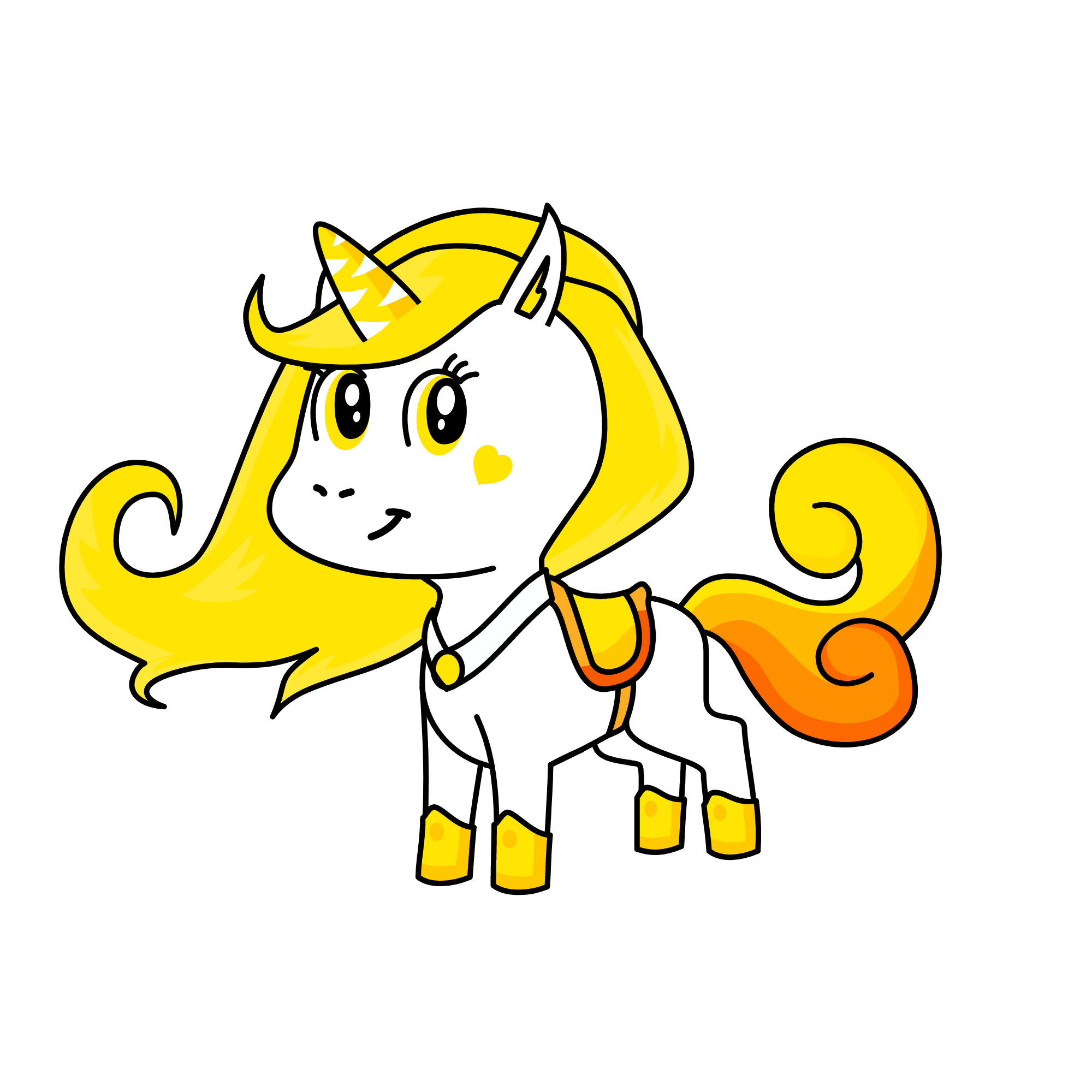 Yellowa of the Royal Unicorn Colour Guard , the unicorn