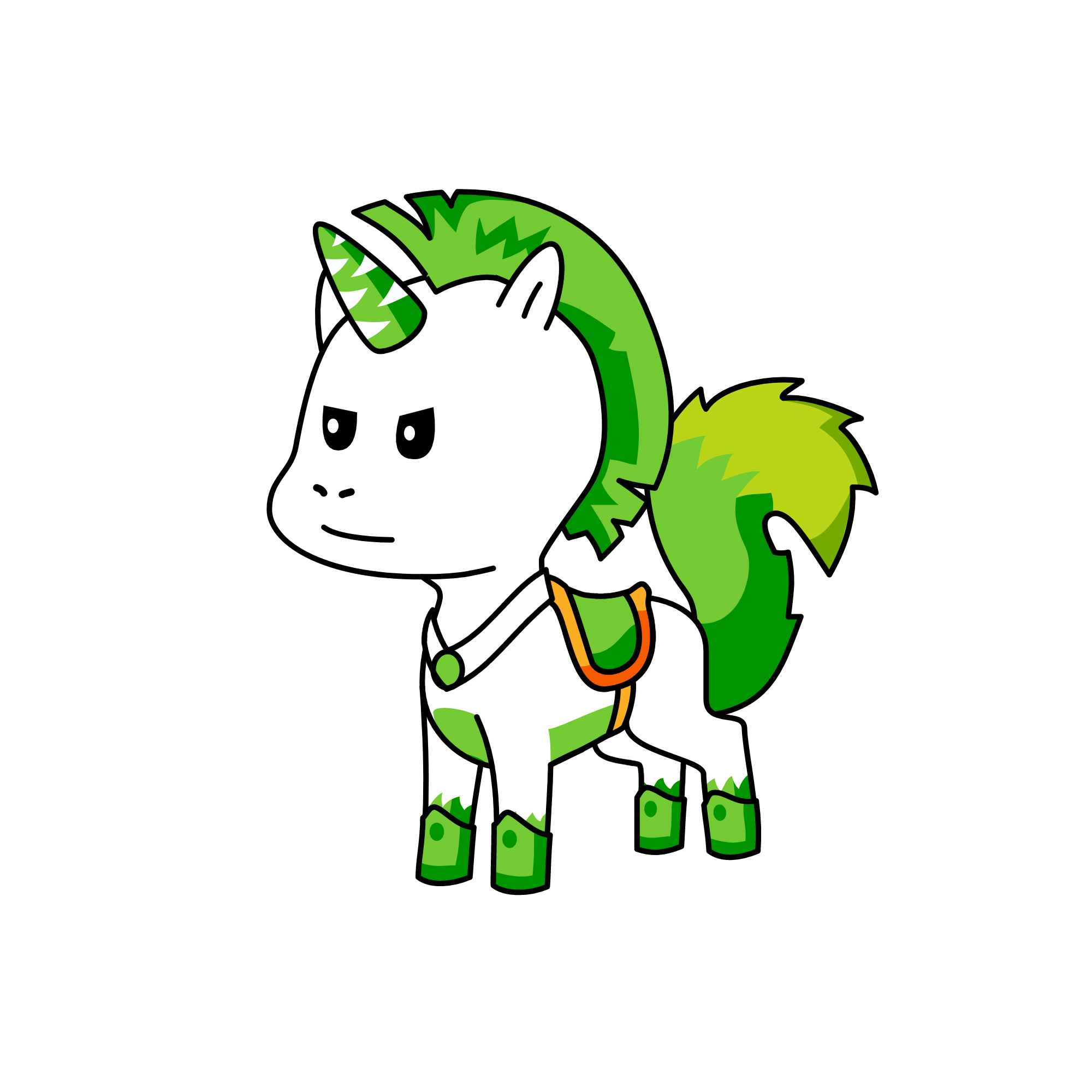 Greener of the Royal Unicorn Colour Guard , the unicorn