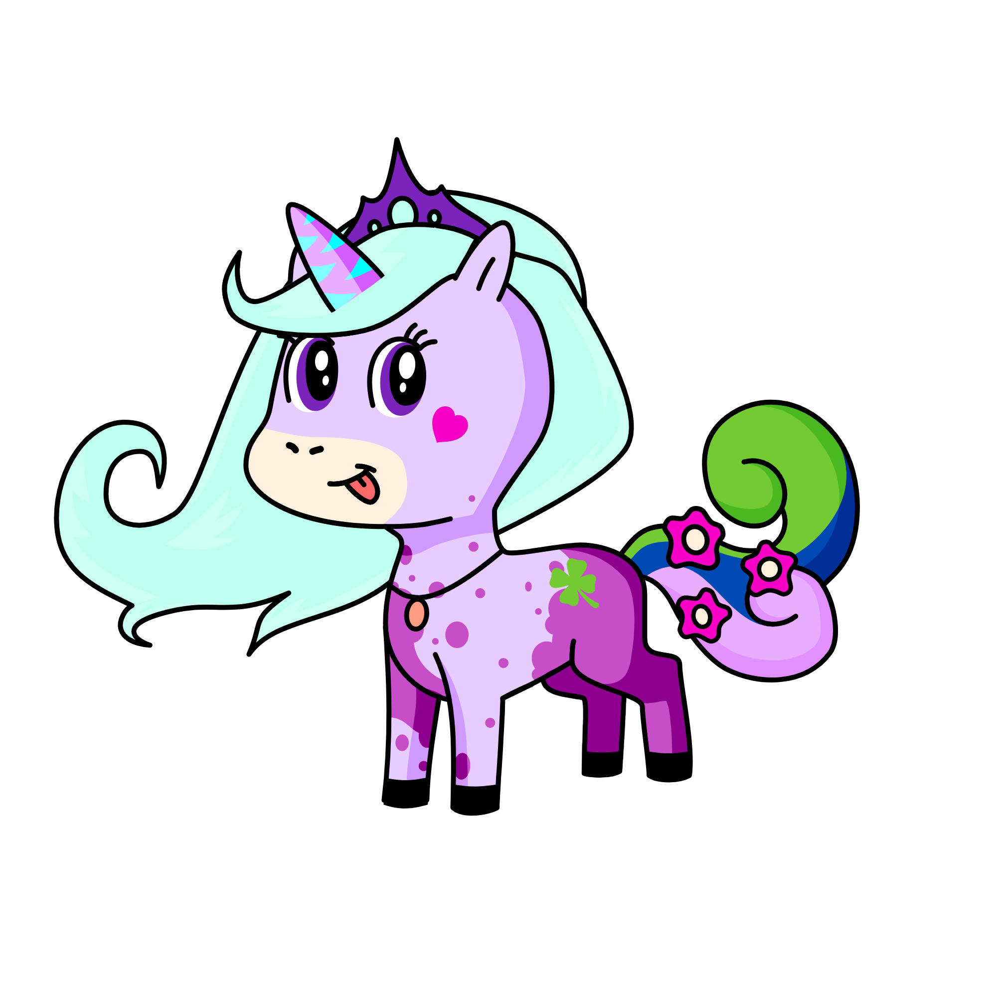 Lavender, the unicorn