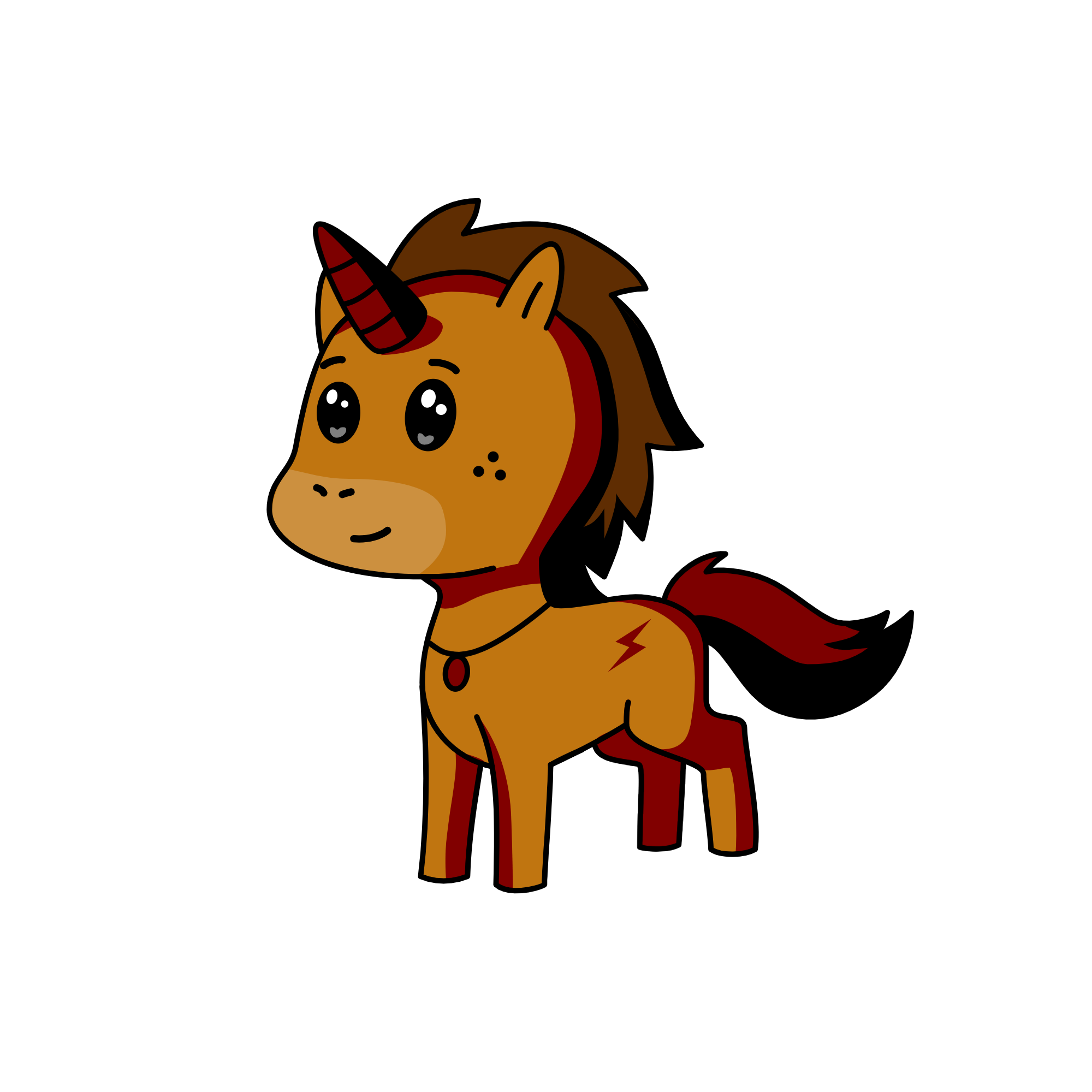 Wood, the unicorn