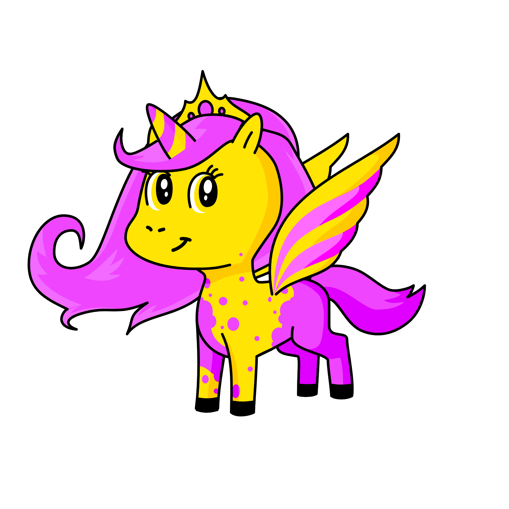 Princess pink, the unicorn