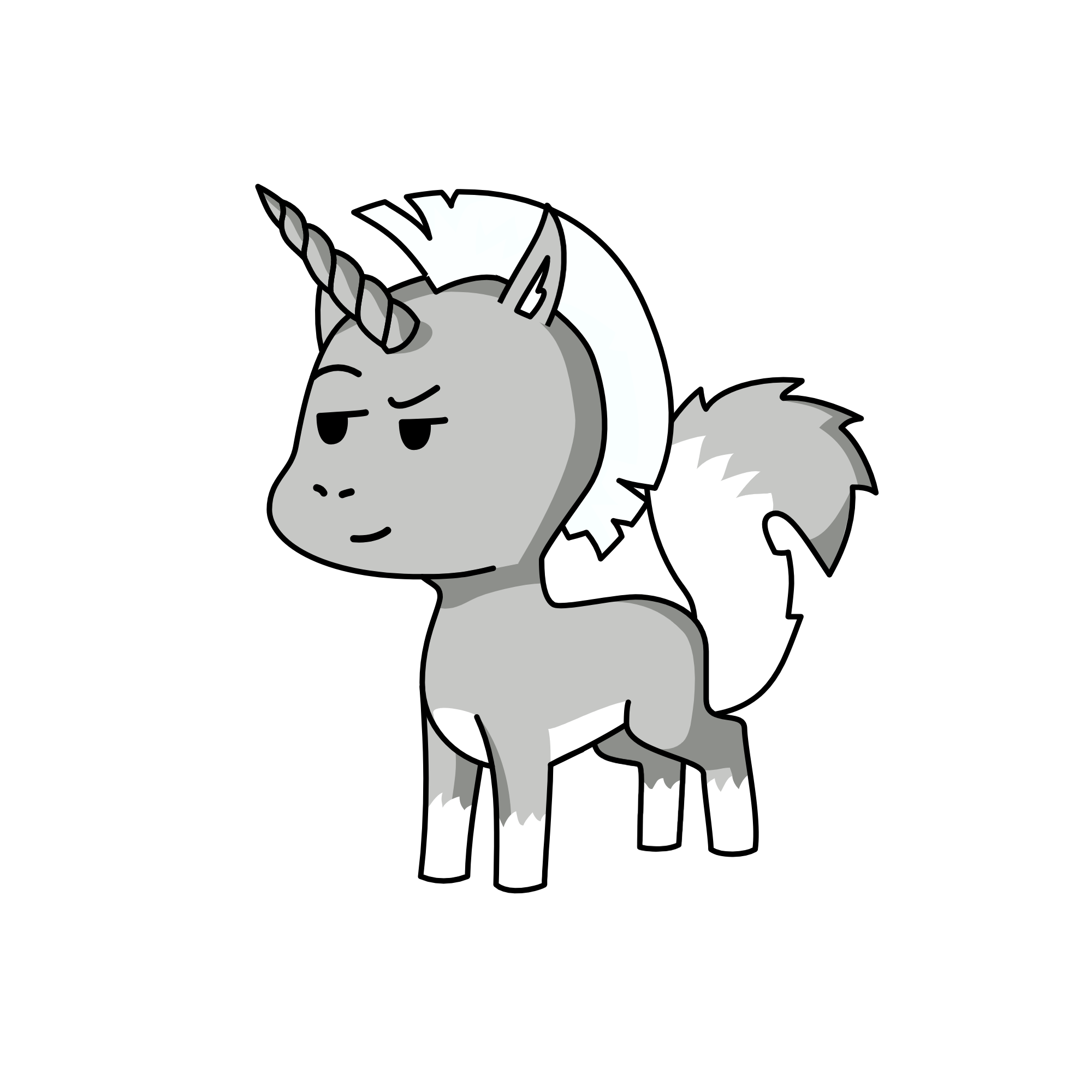 Wolf, the unicorn