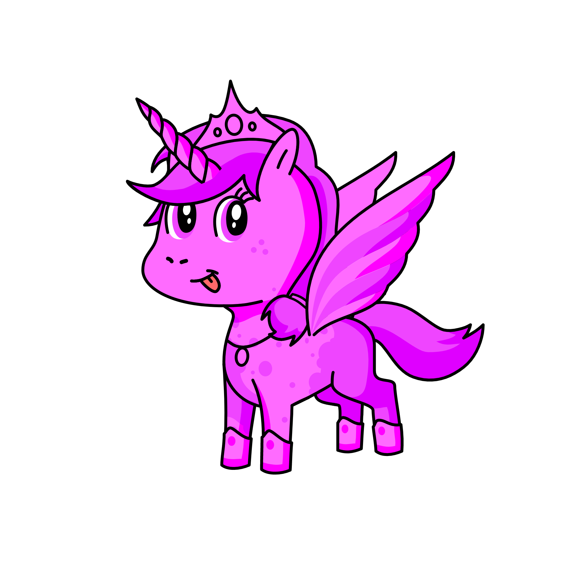 Princess pink, the unicorn