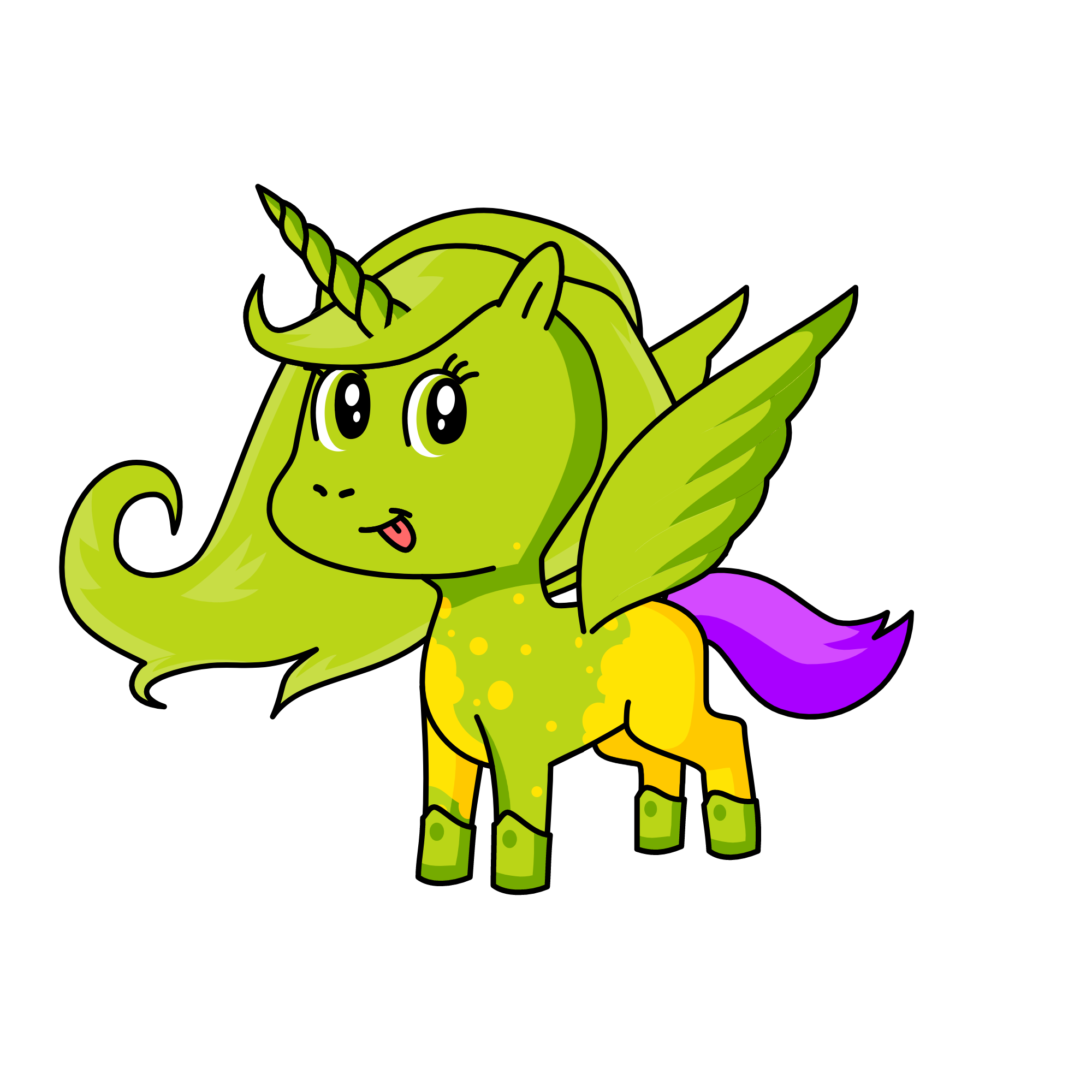 lime, the unicorn