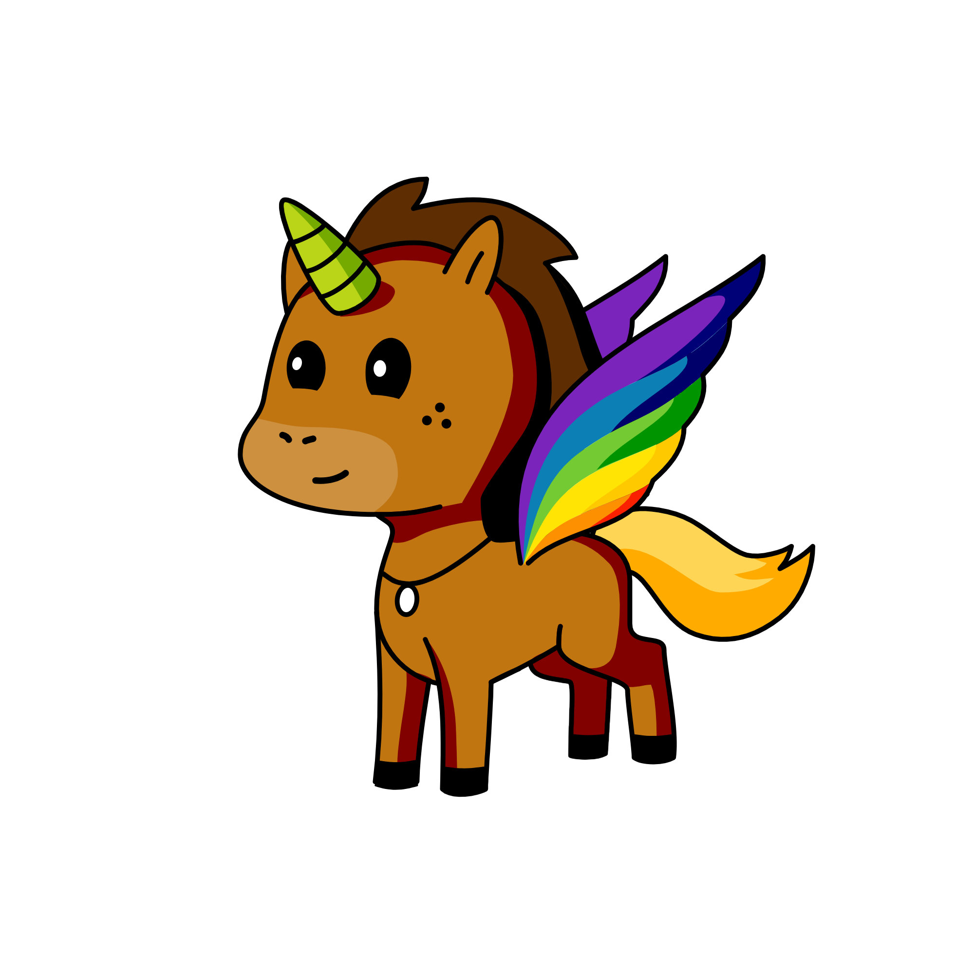 Emmy Wanna Be Friends?, the unicorn