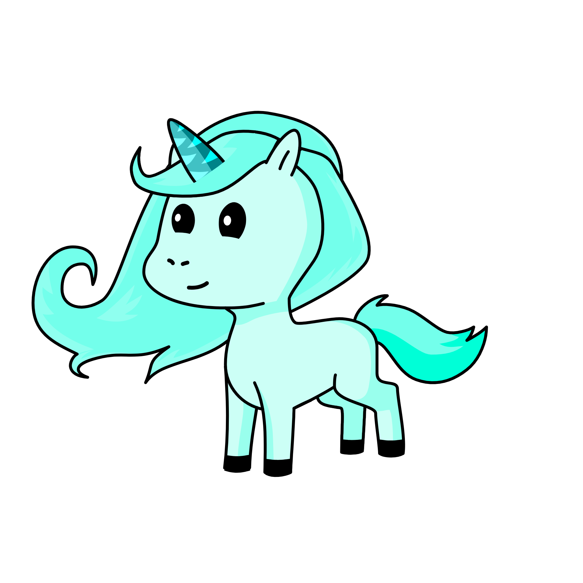 Icey land, the unicorn