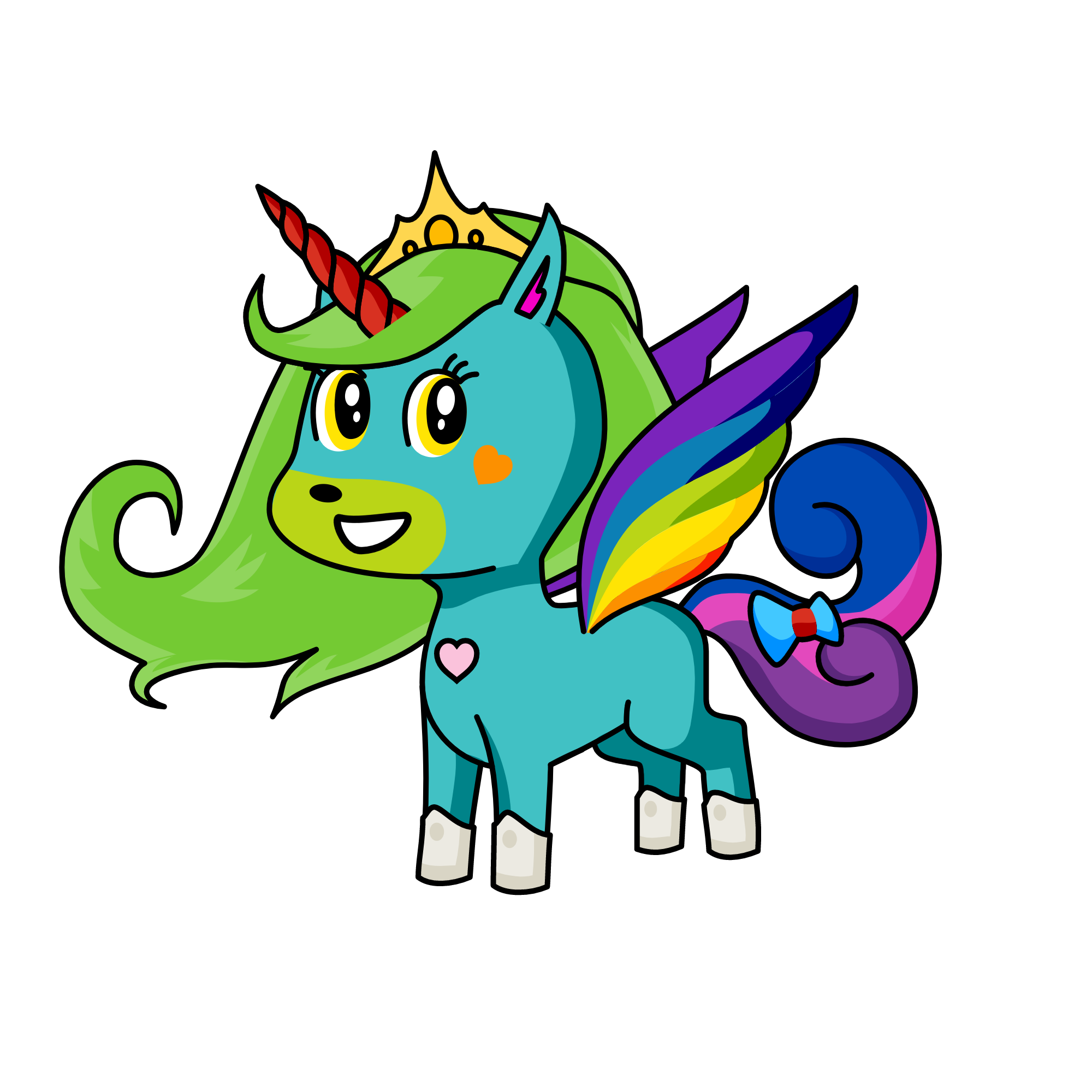 Rainbow Wing, the unicorn