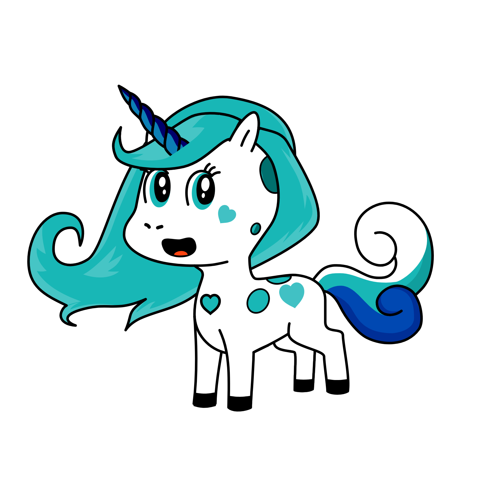 Winter, the unicorn