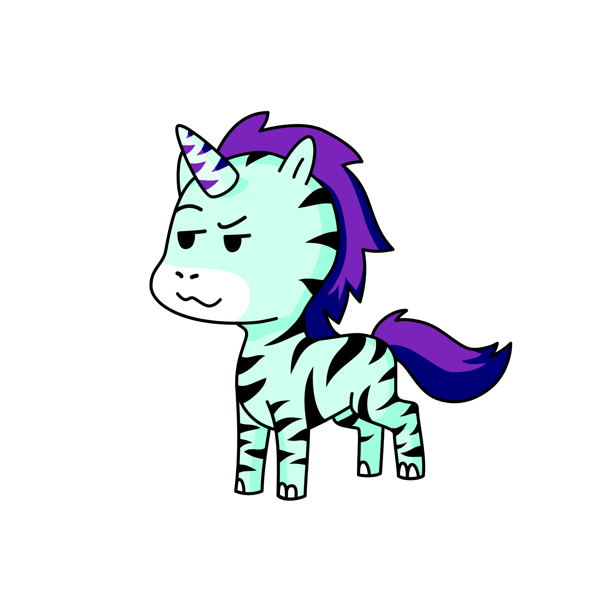 tiger, the unicorn