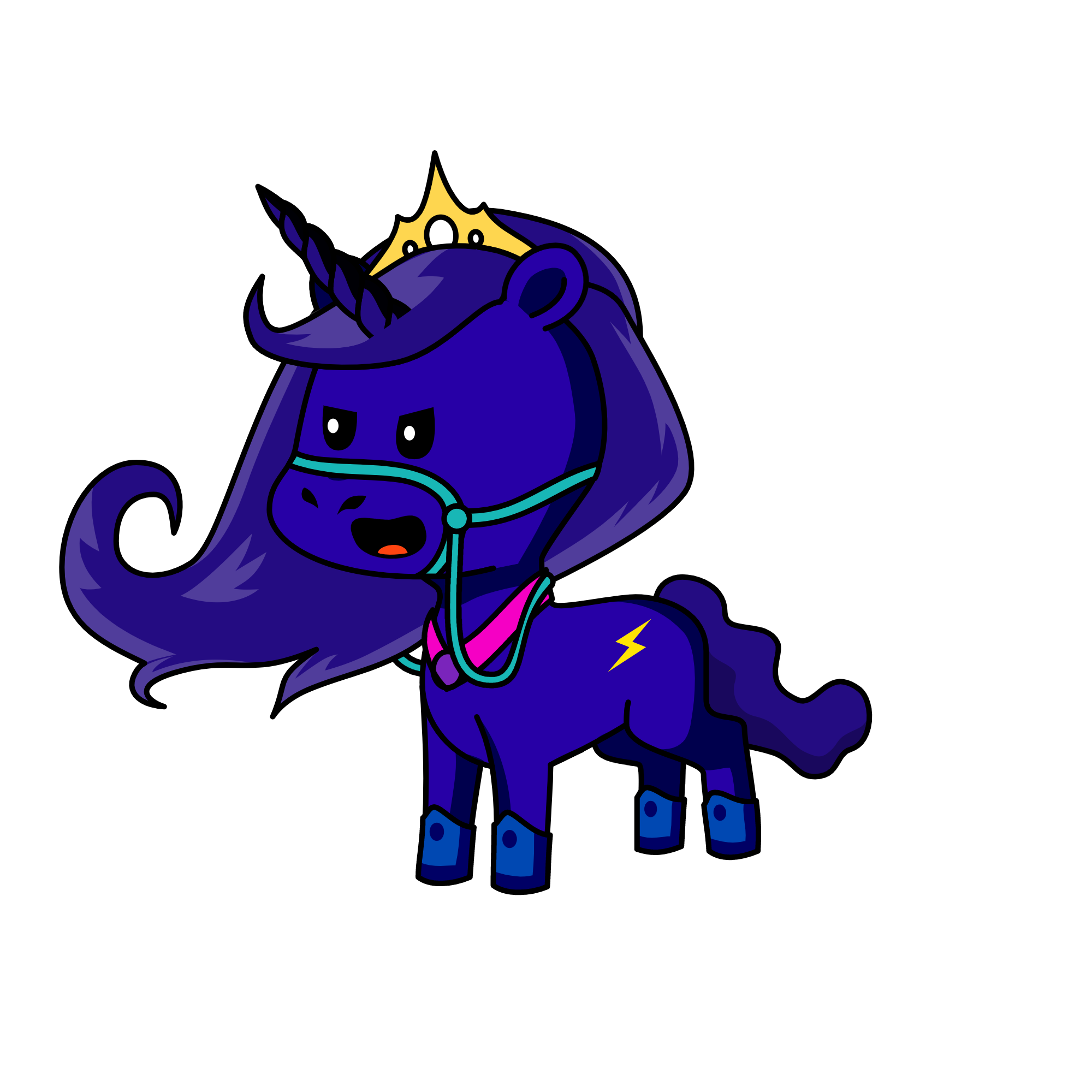 nightmare moon, the unicorn