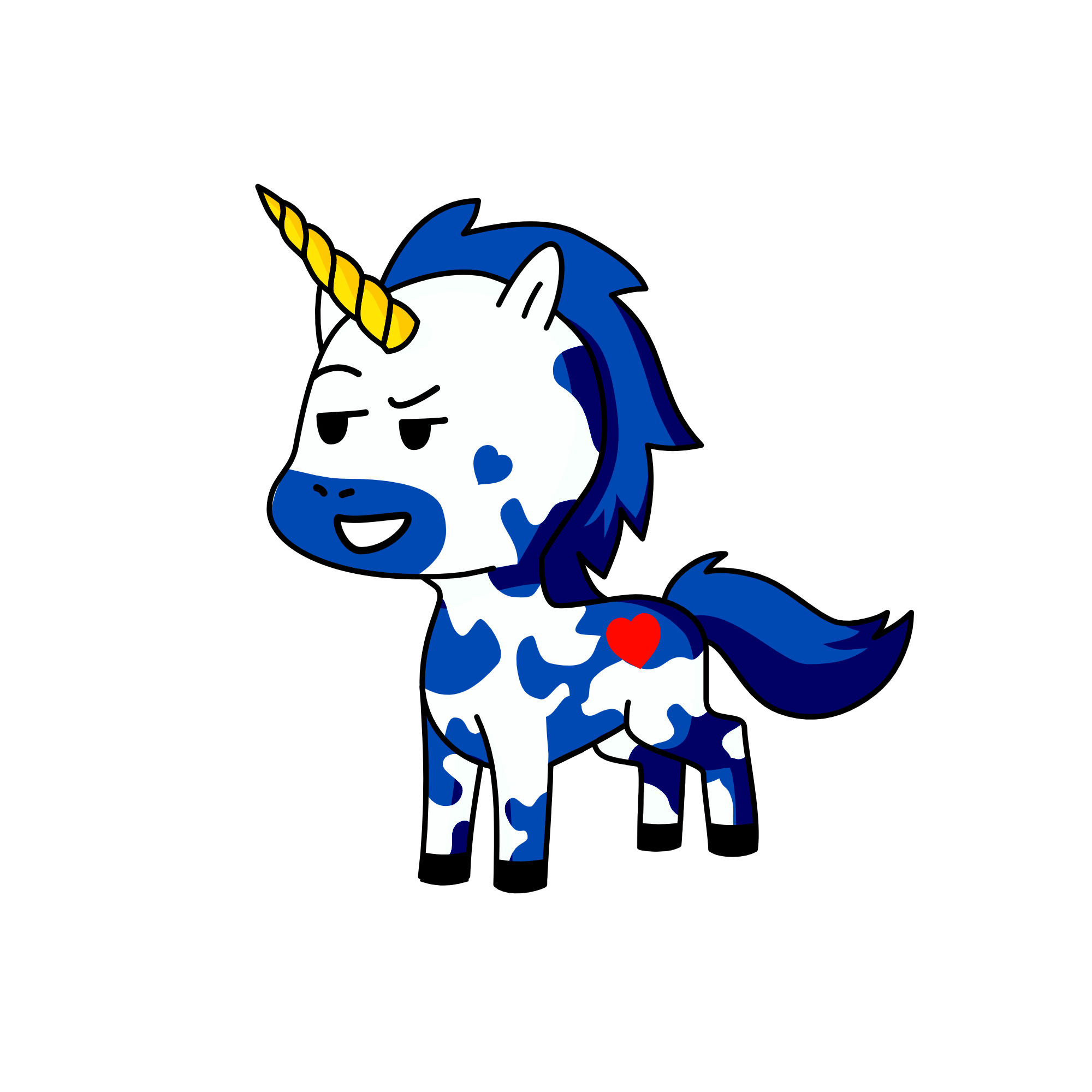 King blue (Husband to Queen pink and Dad to Princess pink and Prince Blue), the unicorn